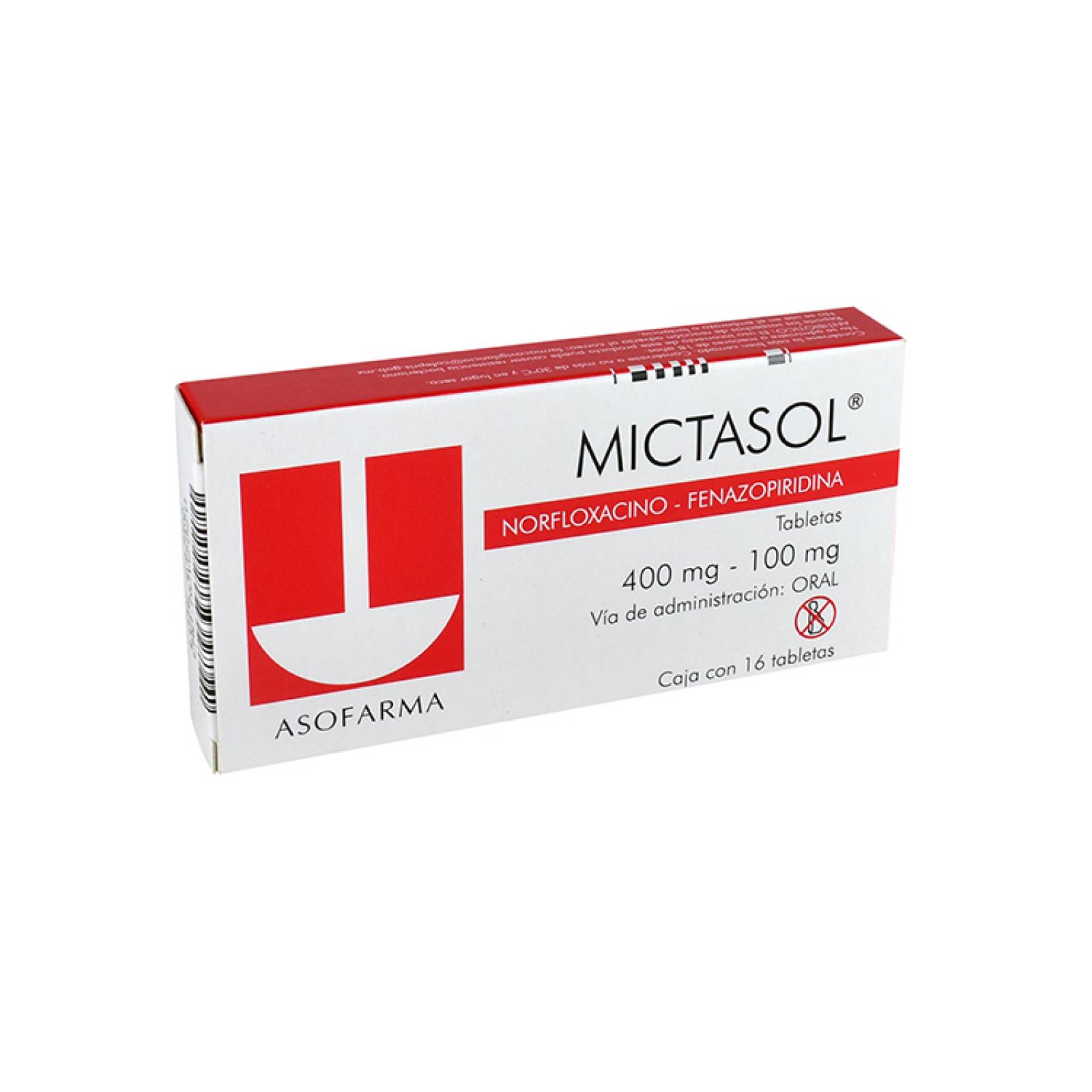 Mictasol 400 100 Mg Caja 16 Comprimidos