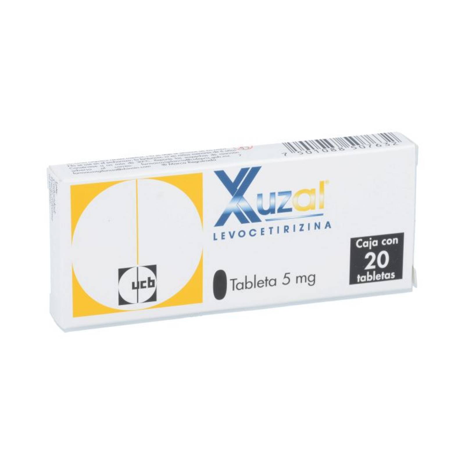 Xuzal 5 Mg Caja 20 Tabletas