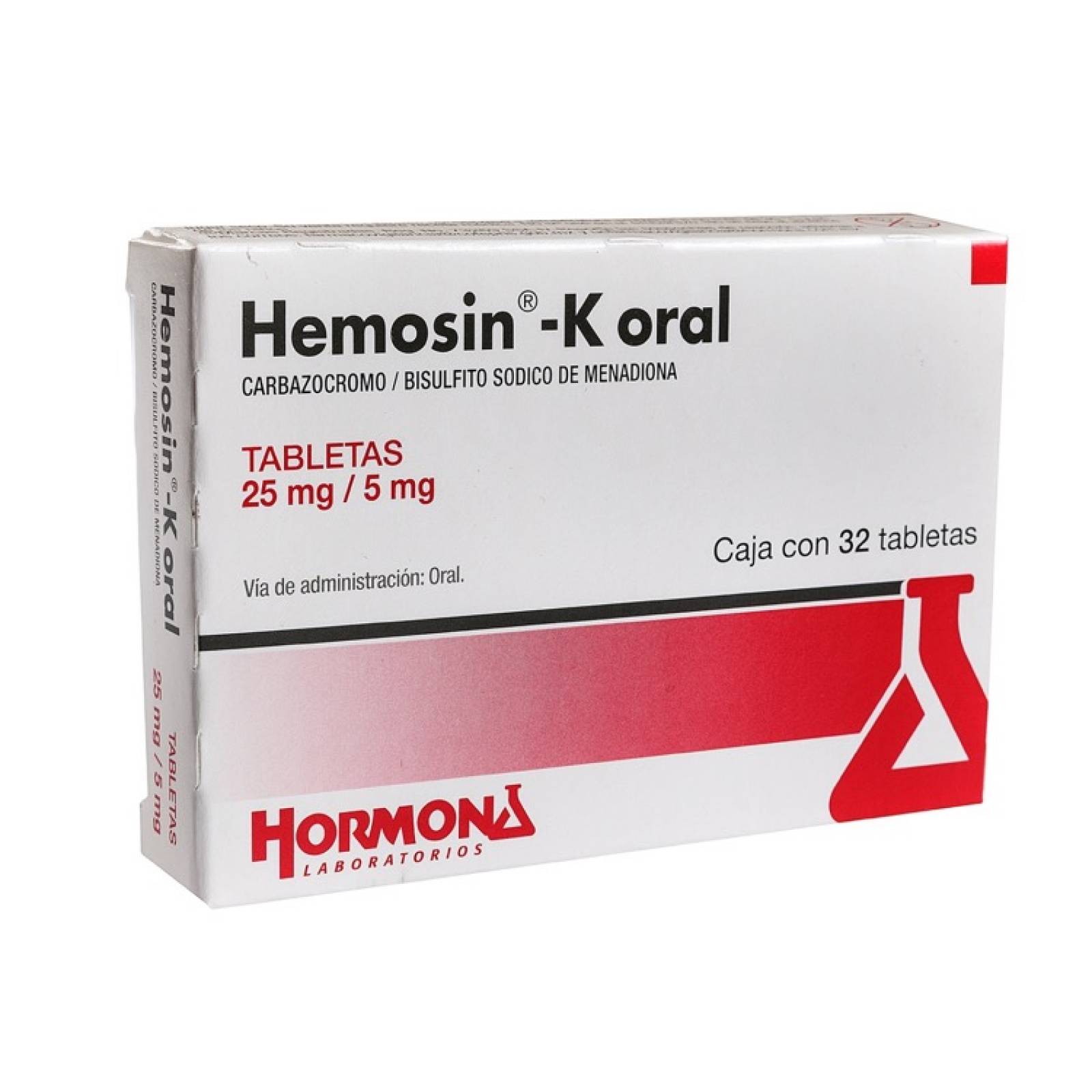 Hemosin K Oral 25 Mg Caja 32 Tabletas