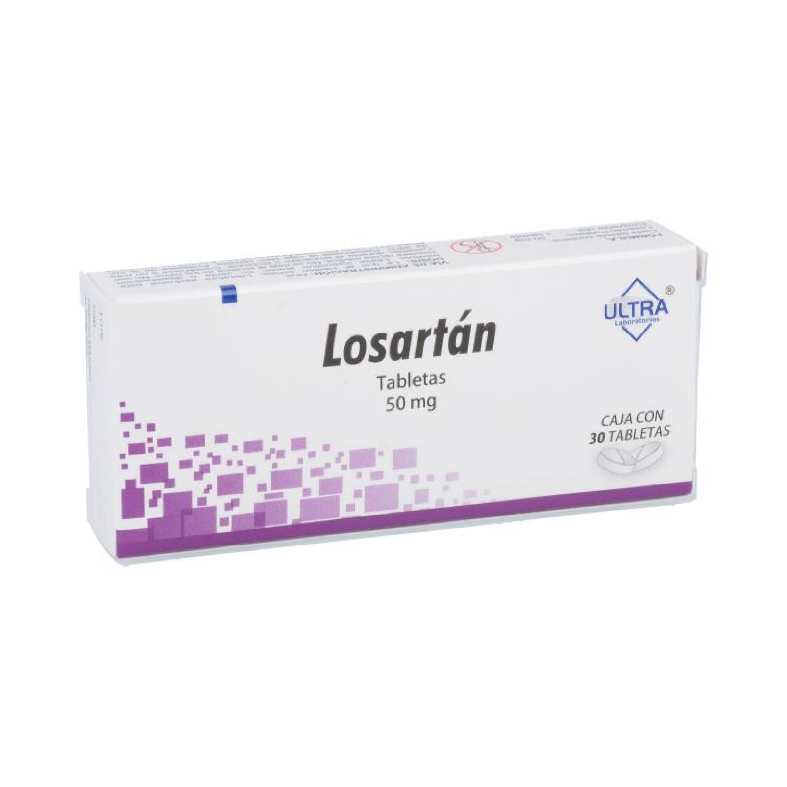 Losartan 50 Mg 1 Caja 30 Tabletas