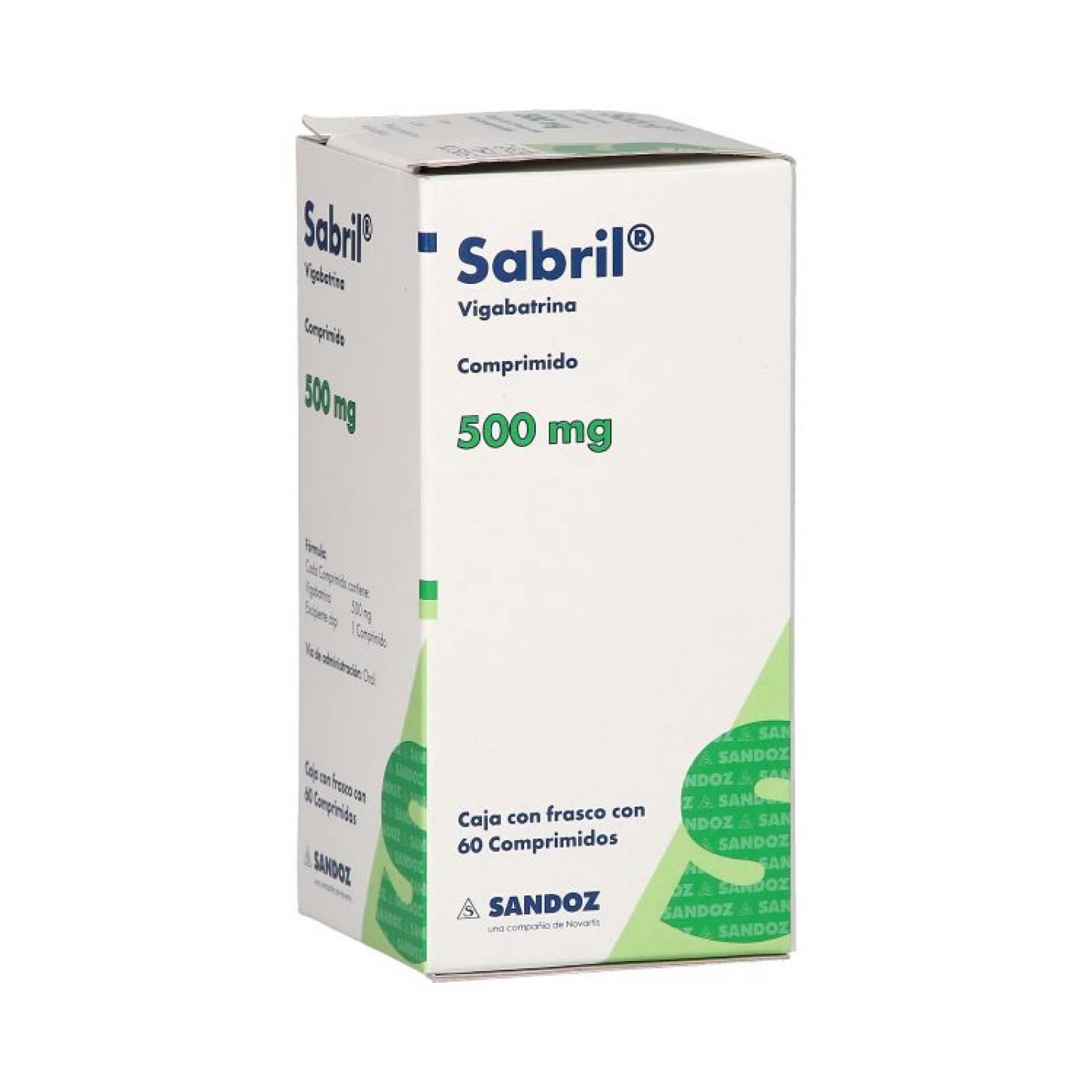 Sabril 500 Mg Caja 60 Comprimidos