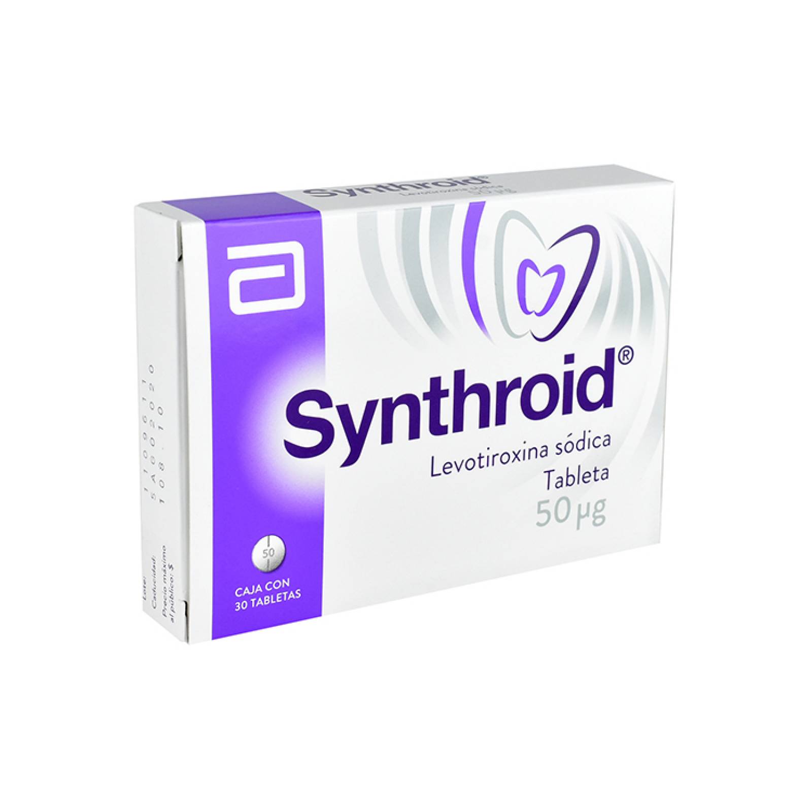 Synthroid 50 Mcg Caja 30 Tabletas