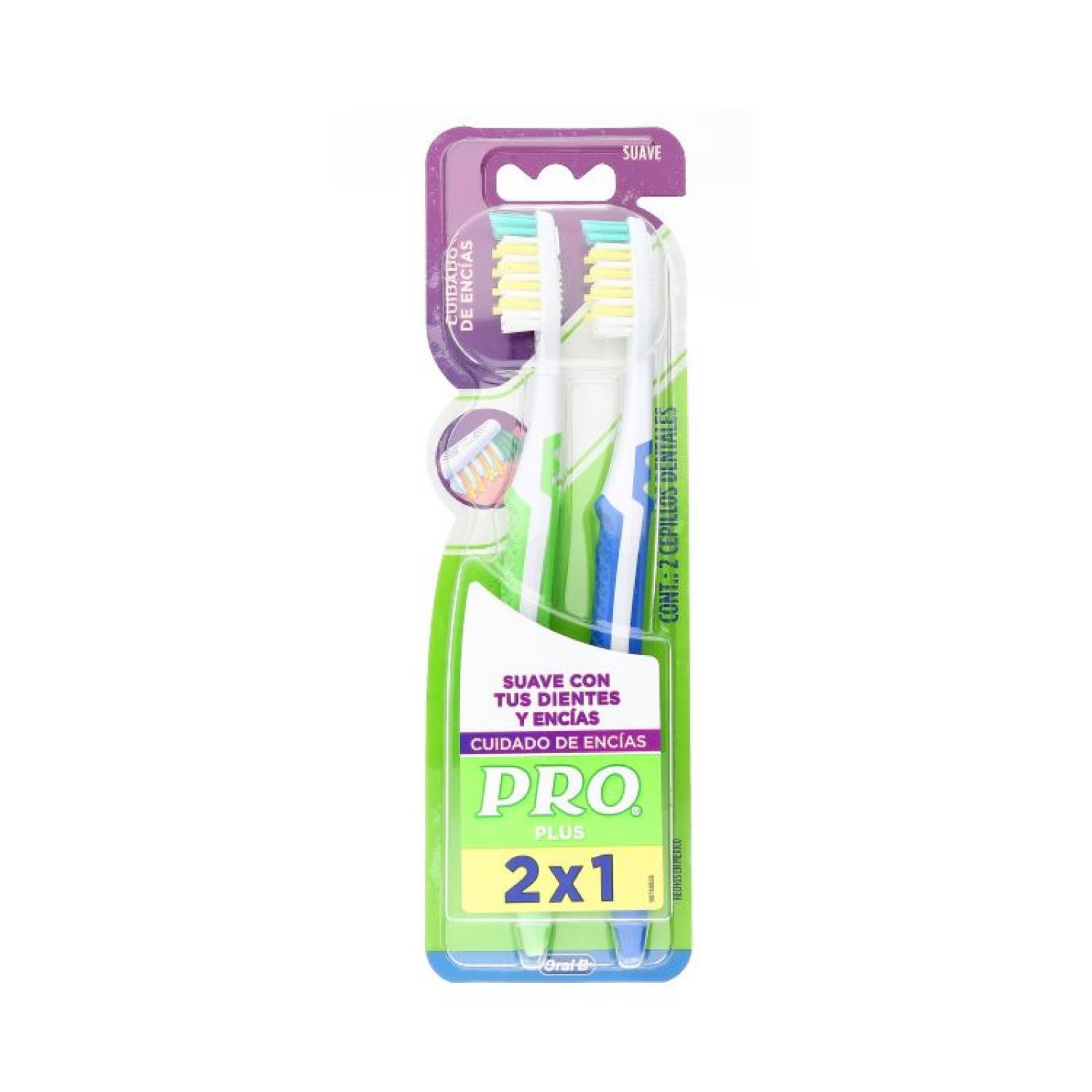 Pro plus Cepillo Dental Pro p Suave 2x1