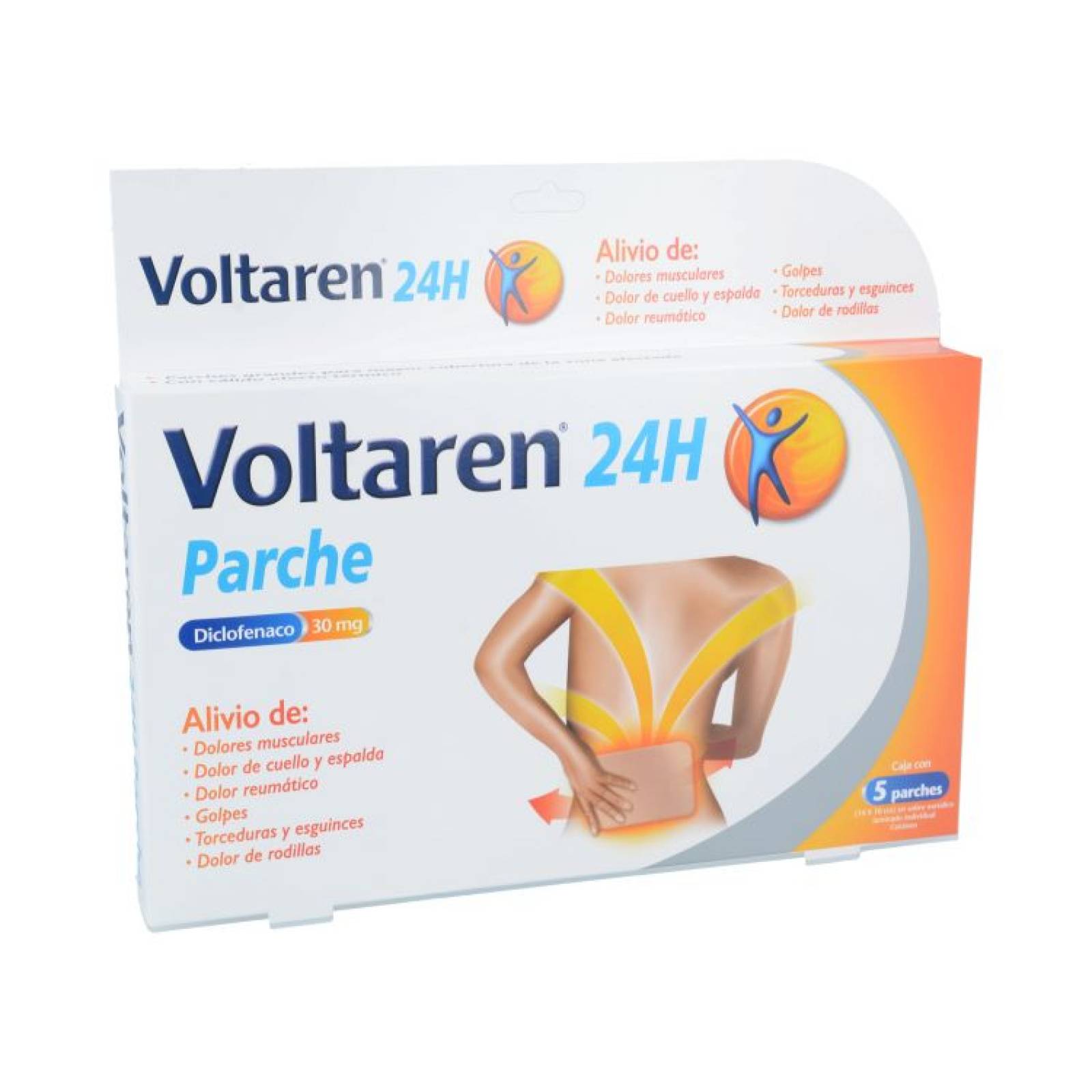Voltaren 24hr 1 Caja 5 Parches 30 Ml