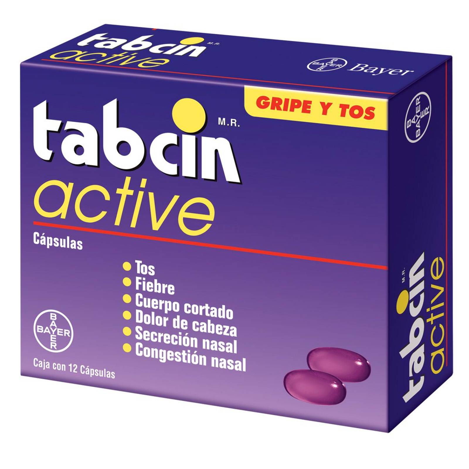 TABCIN ACTIVE CAJA 12 CAPSULAS