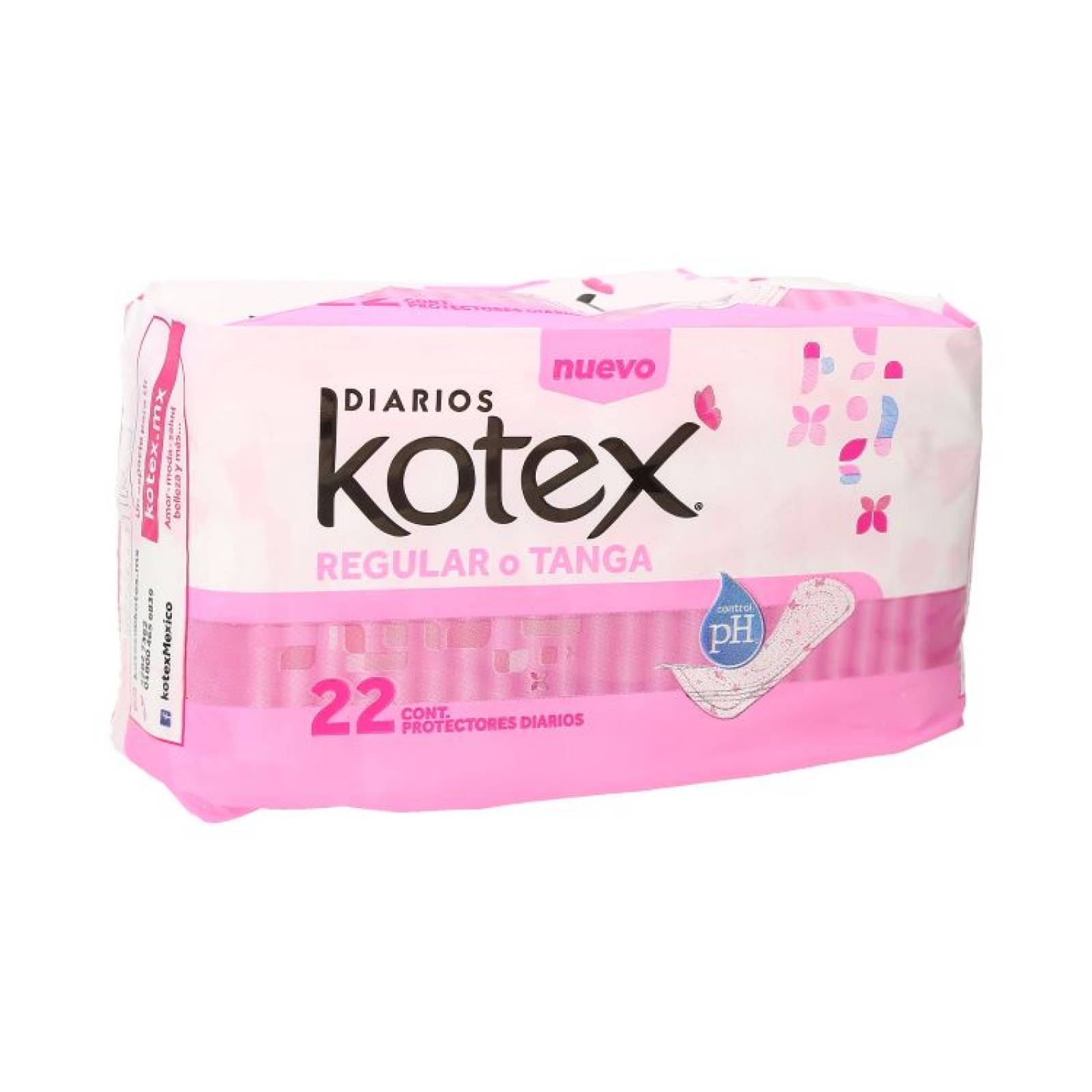 Kotex Rosa Panty Natural Flex Regular Paquete Con 22 Piezas