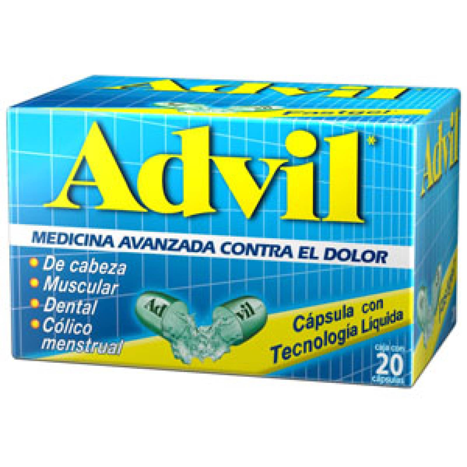 ADVIL FAST GEL 200 MG CAJA 20 CAPSULAS