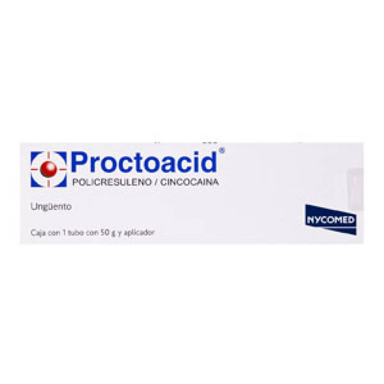 PROCTOACID TUBO APLIC 1 TUBO POMADA 50 GR