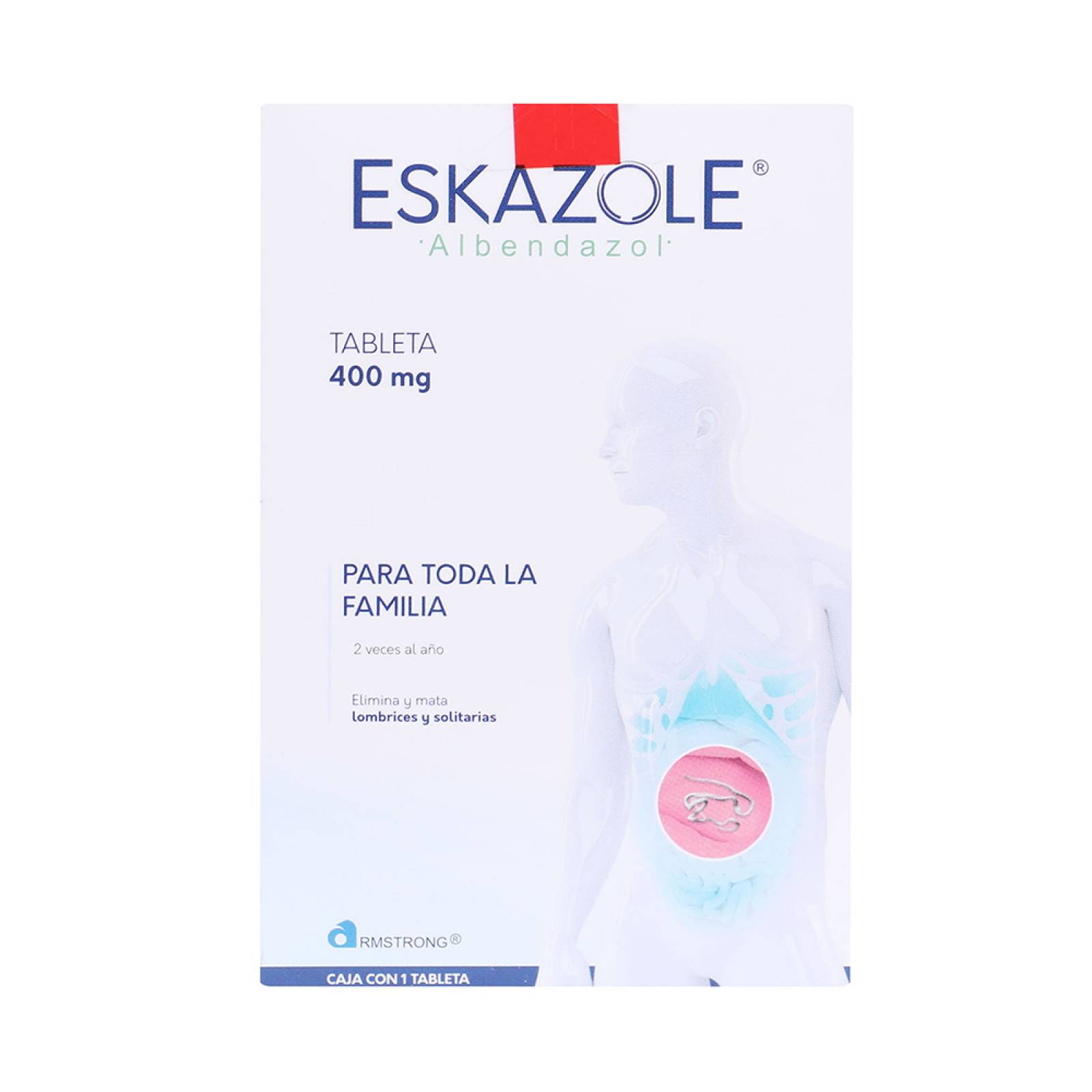 ESKAZOLE 400 MG 1 CAJA 1 TABLETA