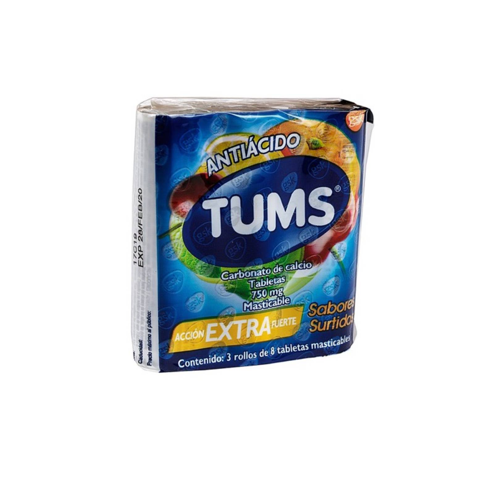 Tums Extra 1 Tubo Tabletas