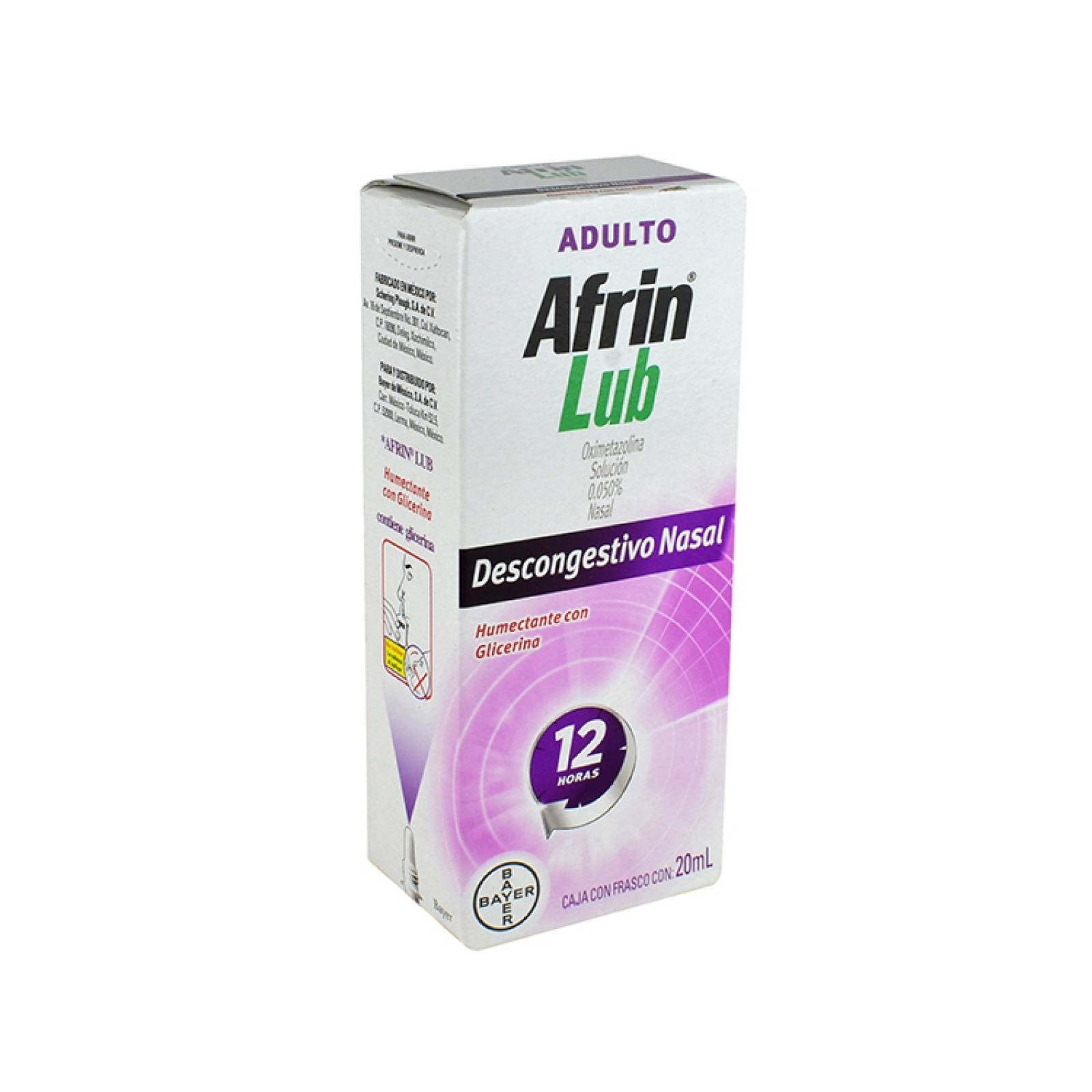 Afrin Lub Congestion Nasal 1 Frasco 20 Ml