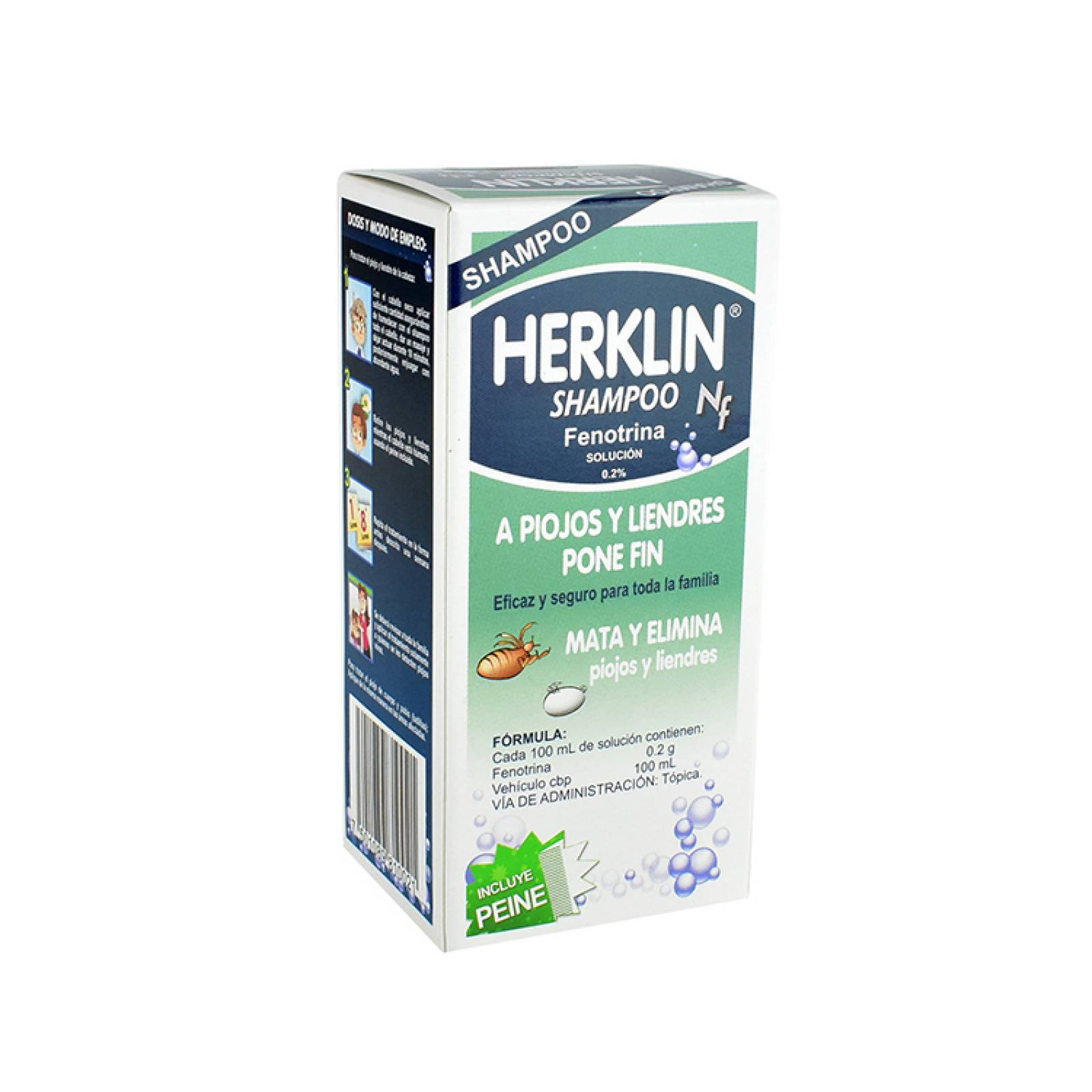 Herklin Shampoo 60 Ml 1 Frasco