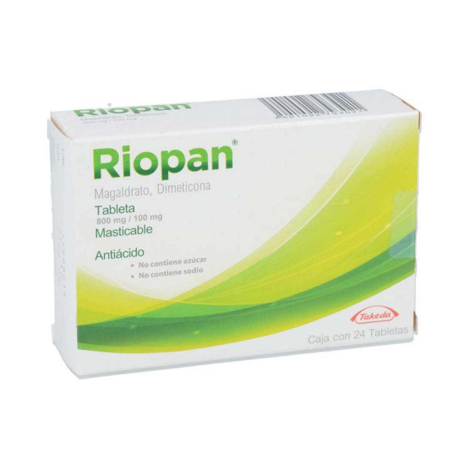 Riopan Masticables 800 Mg Caja 24 Tabletas