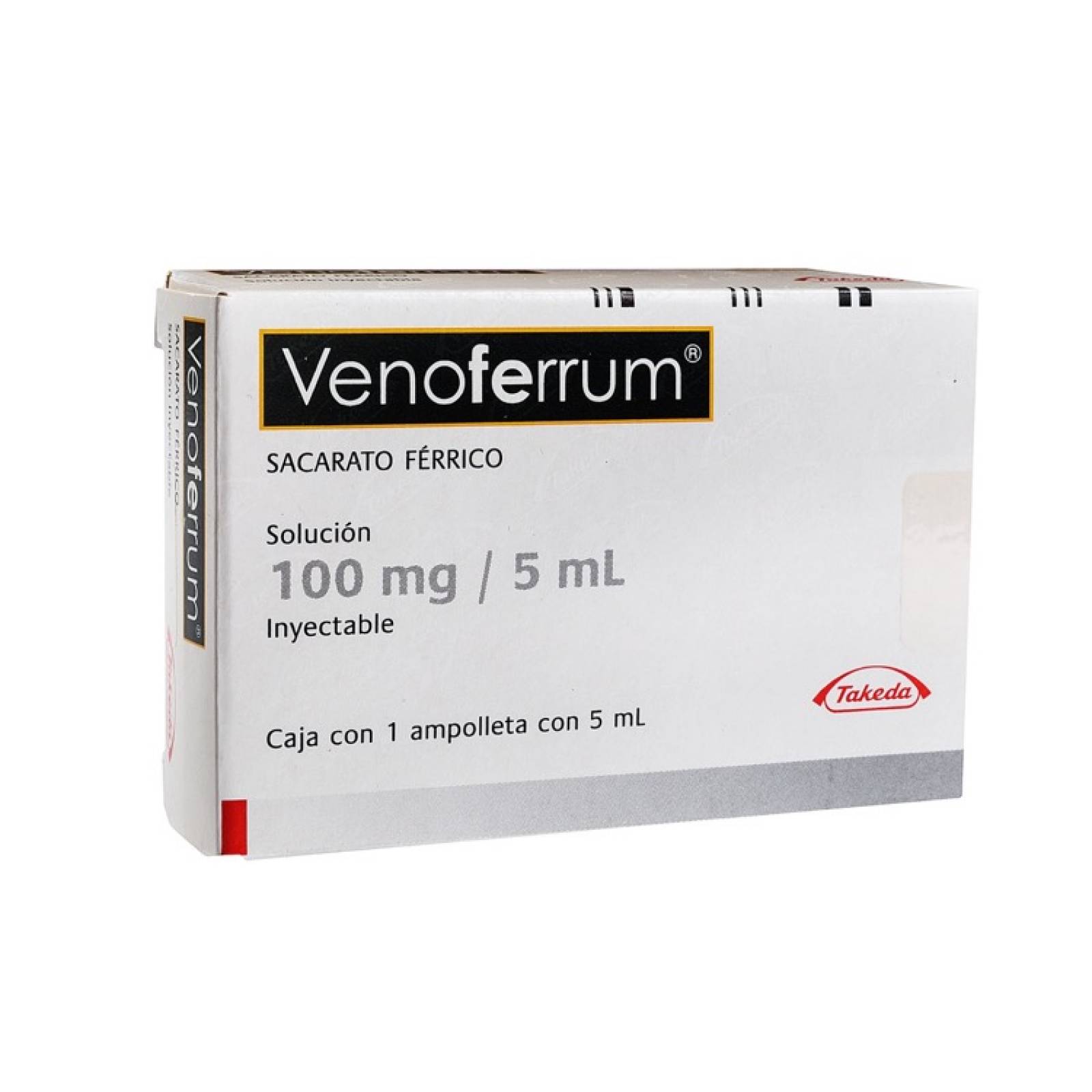 Venoferrum 100 Mg Caja 1 Ampolleta 5 Ml