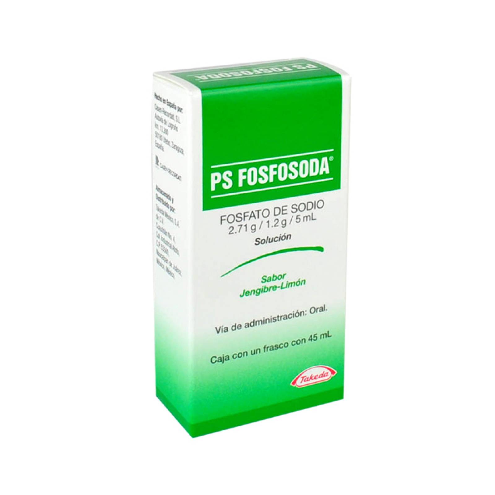 Fleet-ps Fosfosoda De Jengibre-limon Solución 45 Ml