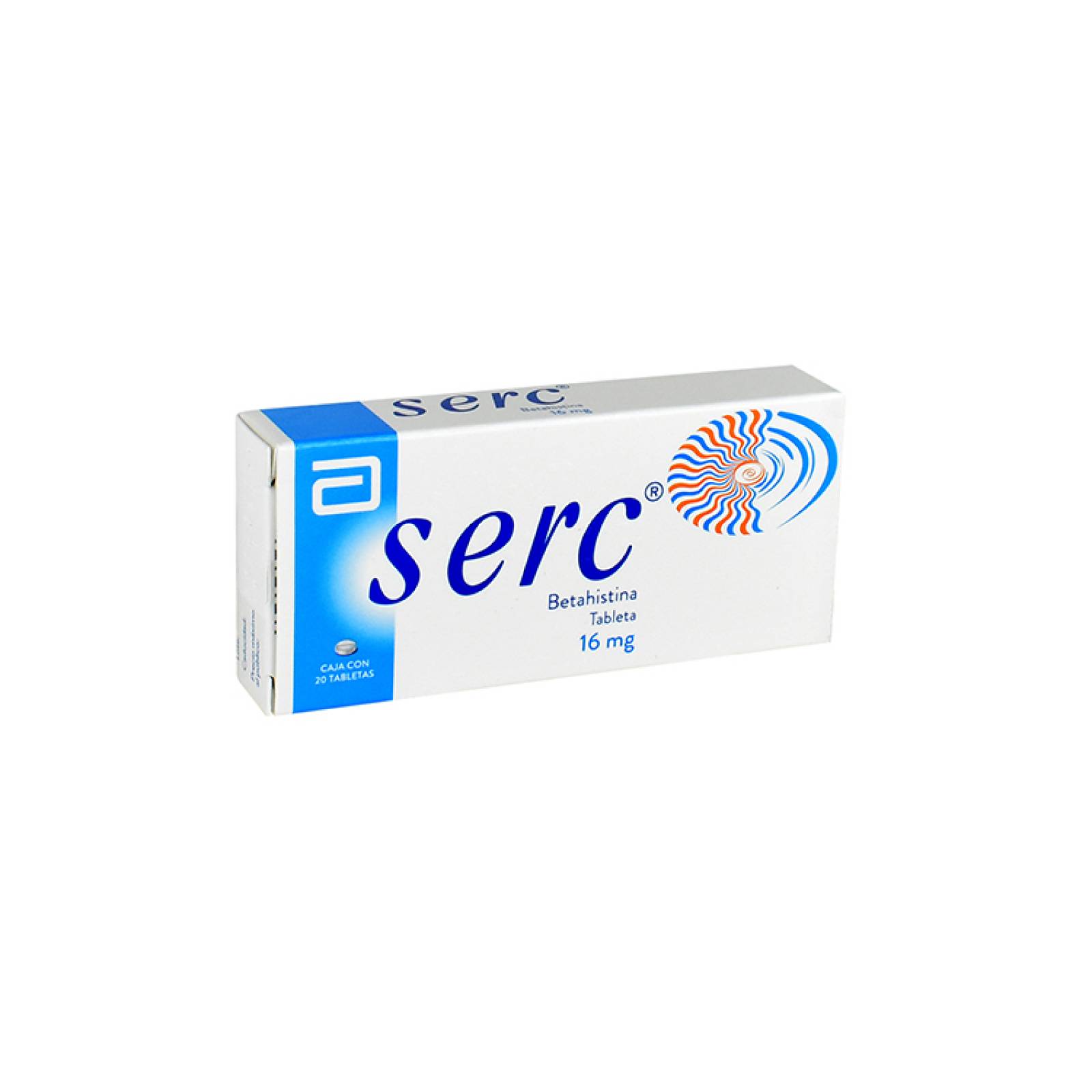 Serc 16 Mg Caja 20 Tabletas