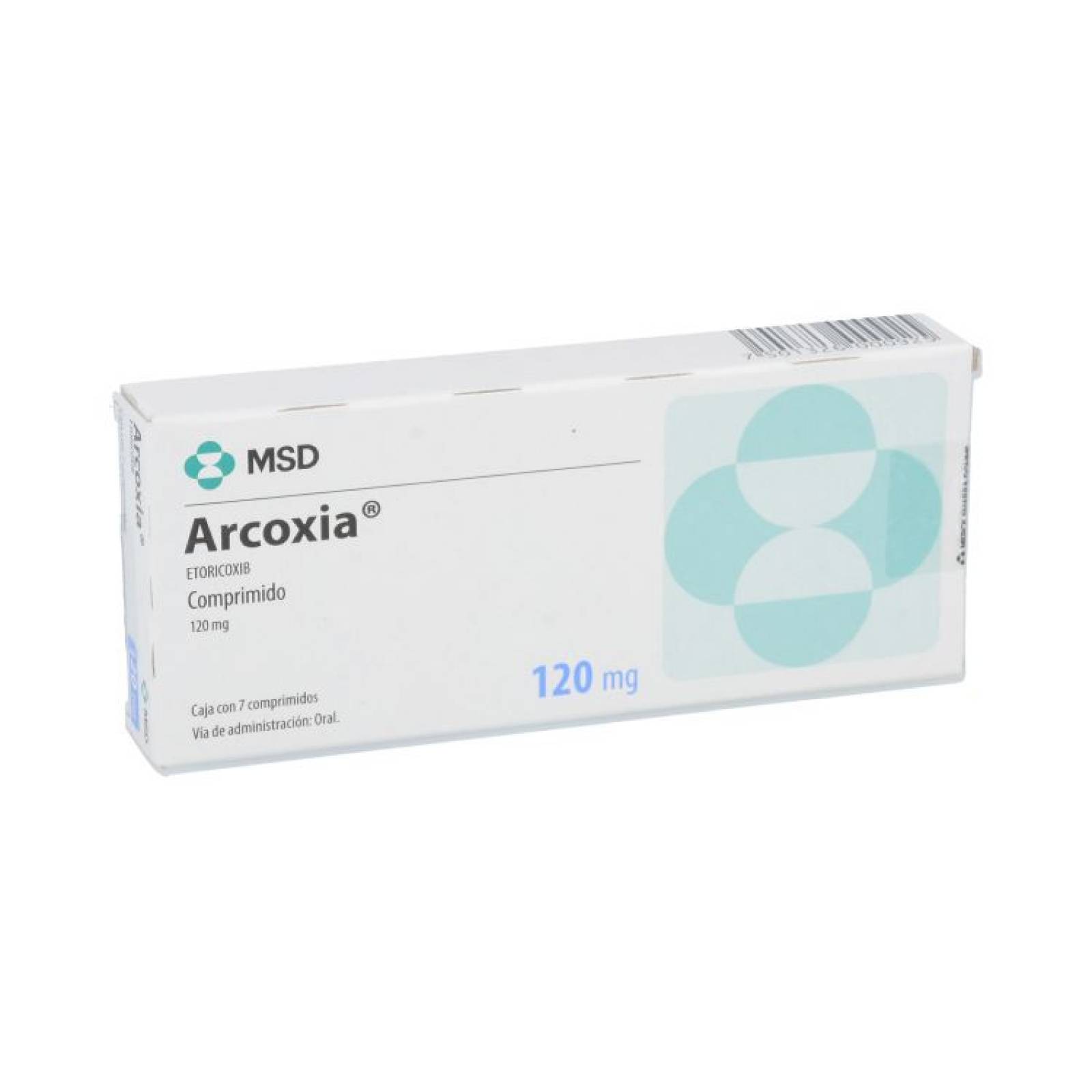 Arcoxia 120 Mg Caja 7 Comprimidos