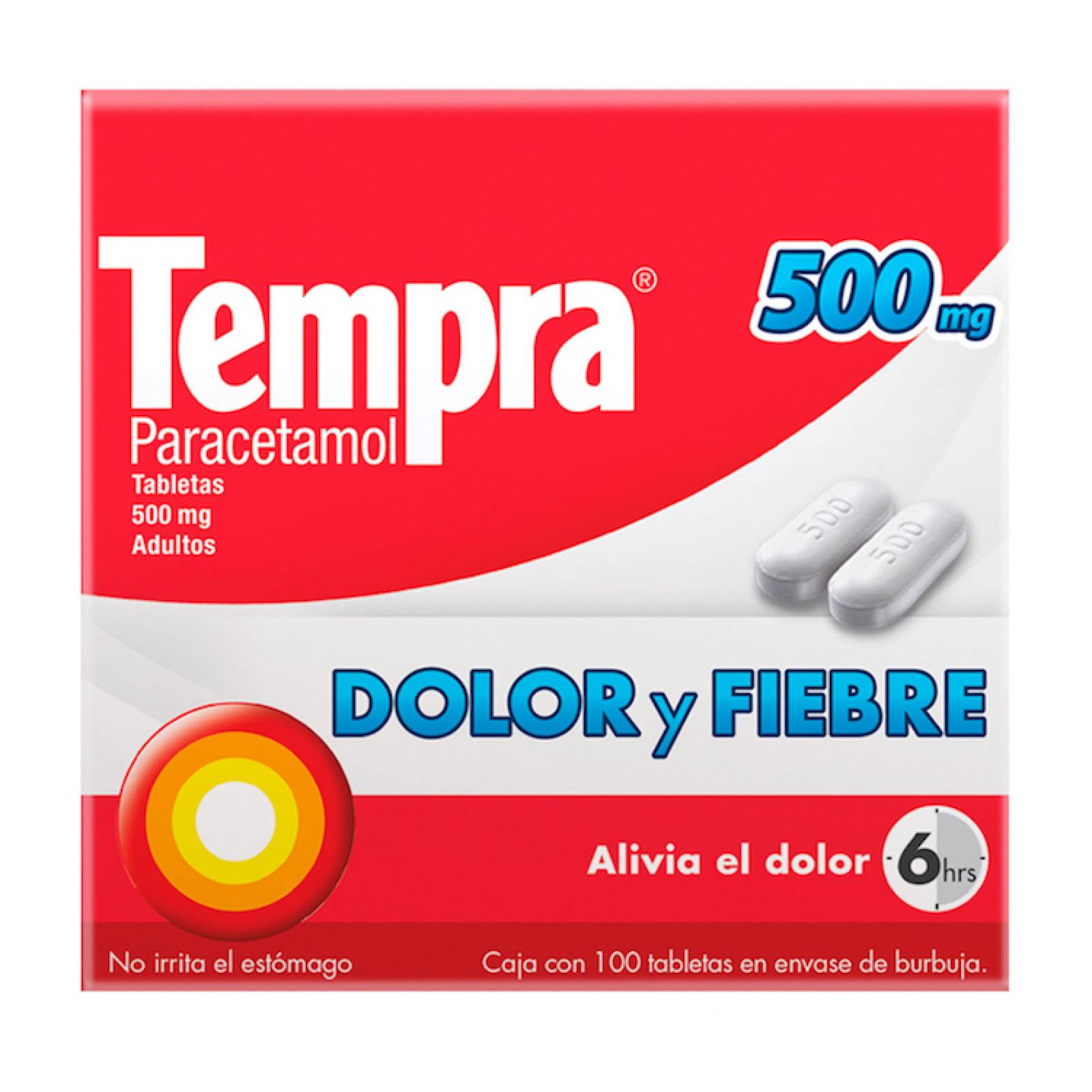 TEMPRA CAPLETS 500MG CAP C100           