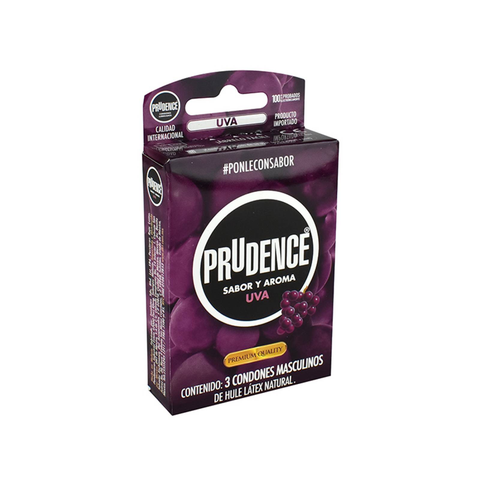 Prudence Preservativo Sabor Y Aroma Uva Piezas 3 Piezas