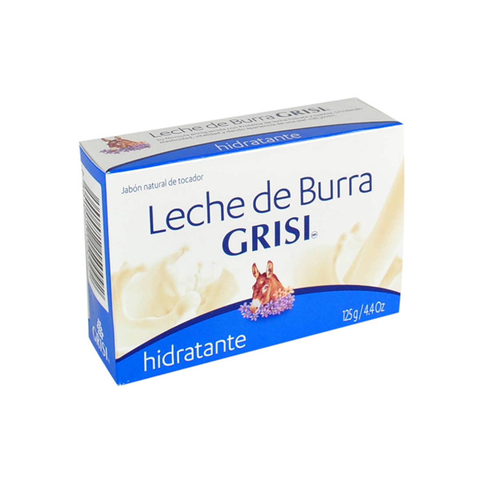 Jabón De Barra De Leche De Burra 125g Grisi