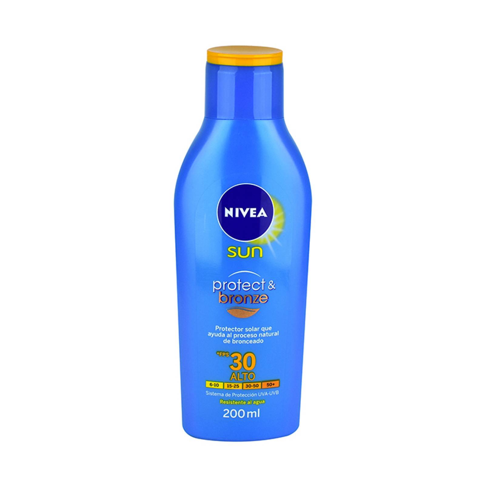 Nivea Sun Protector Y Bronceador Solar Fps30 Alto 200 Ml