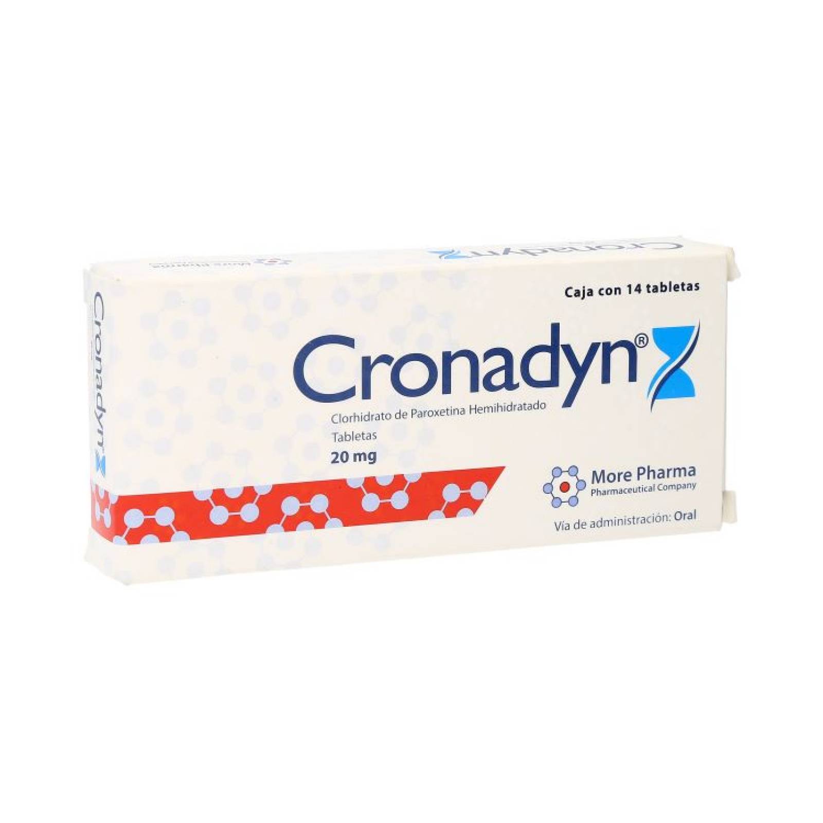 Cronadyn 20 Mg Caja 14 Tabletas