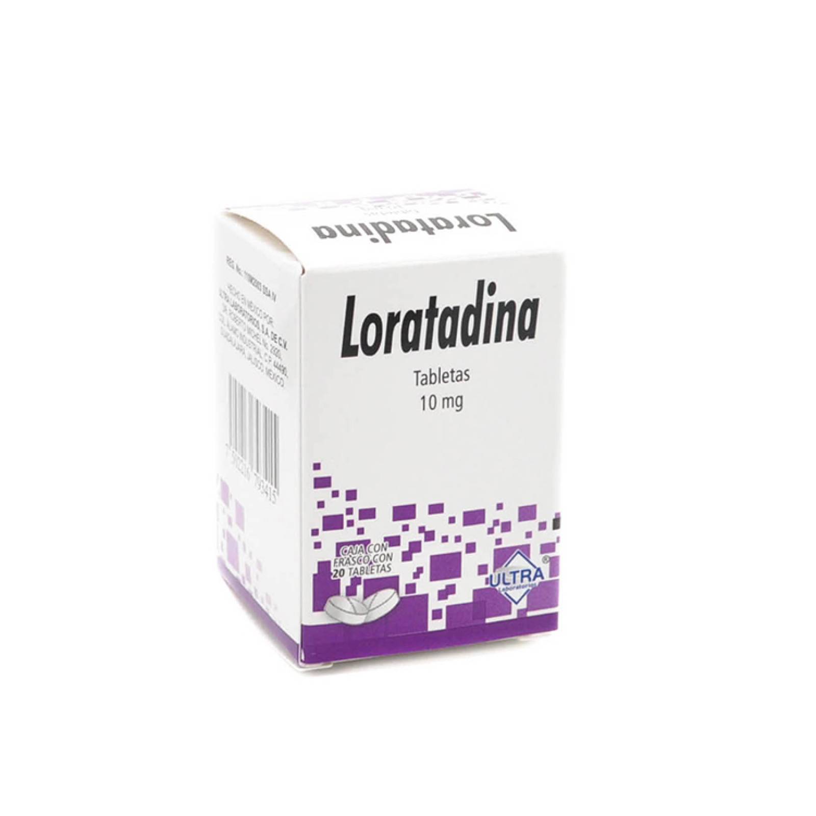 Loratadina 10 Mg 1 Caja 20 Tabletas