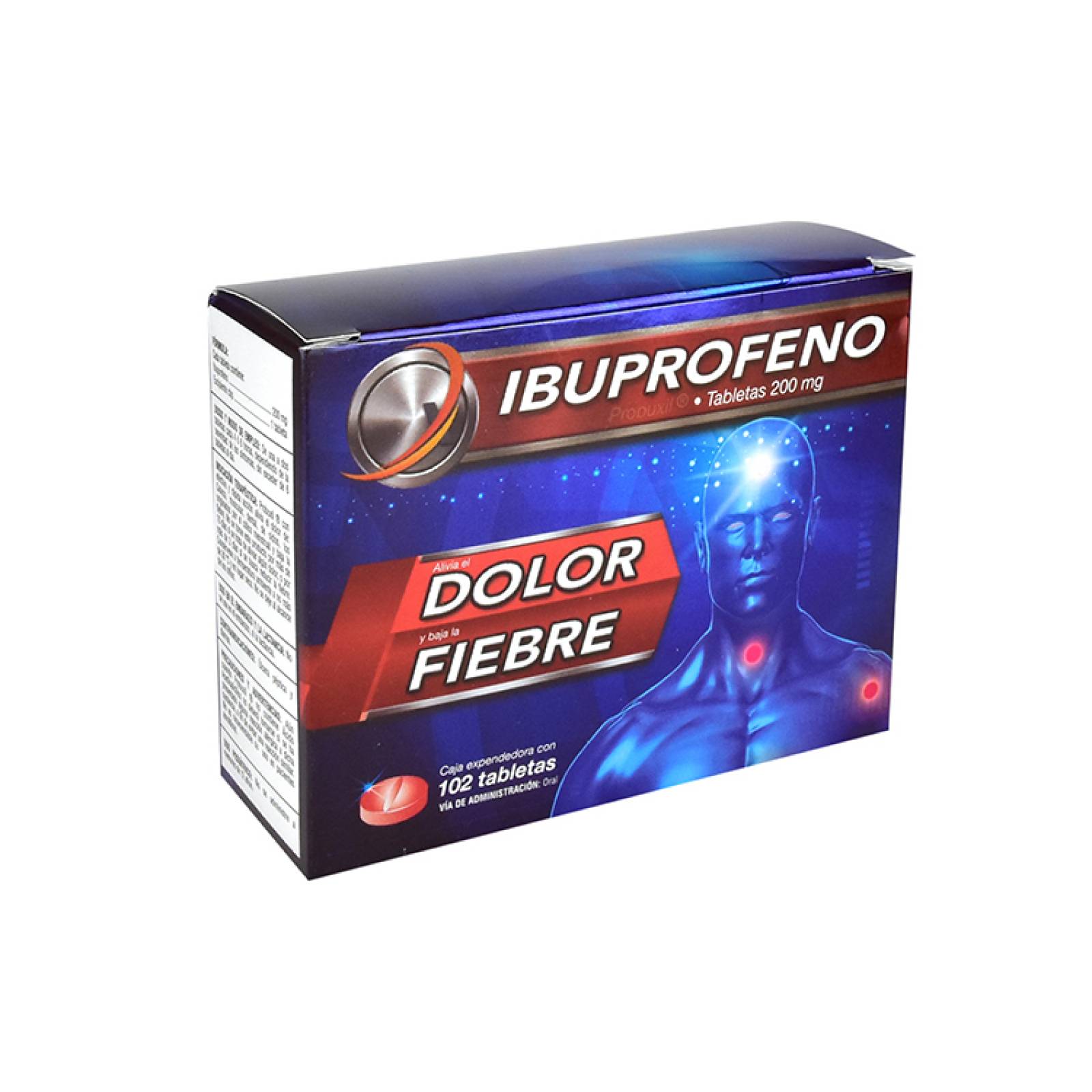 Ibuprofeno 200 Mg 102 Tabletas