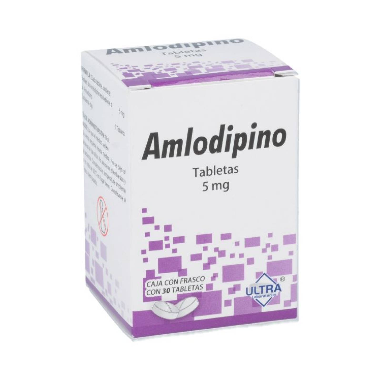 Amlodipino 5 Mg 30 Tab