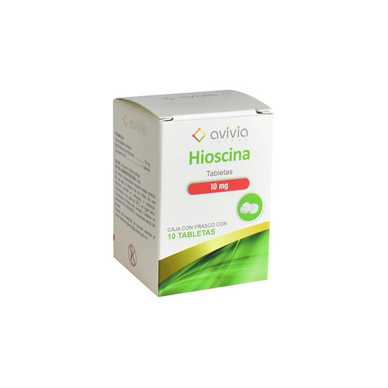 Hioscina 10 Mg 10 Tabletas