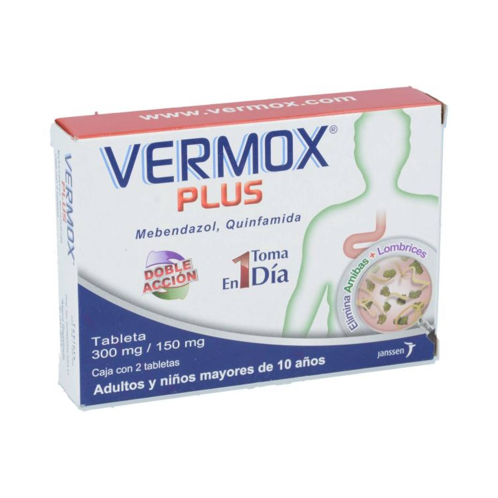 Vermox Plus 300mg Tab C2