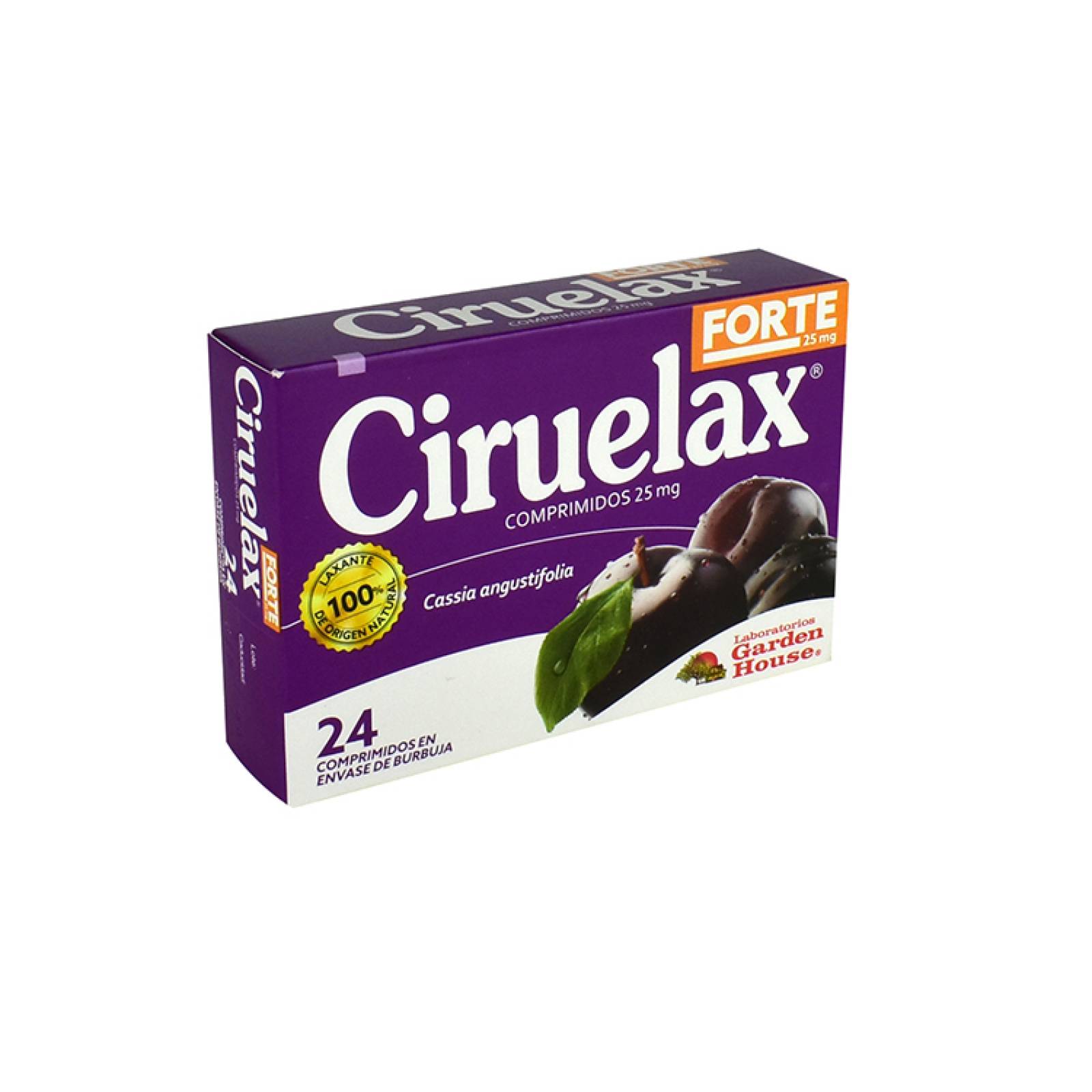 Ciruelax Forte 25 Mg 1 Caja 24 Comprimidos