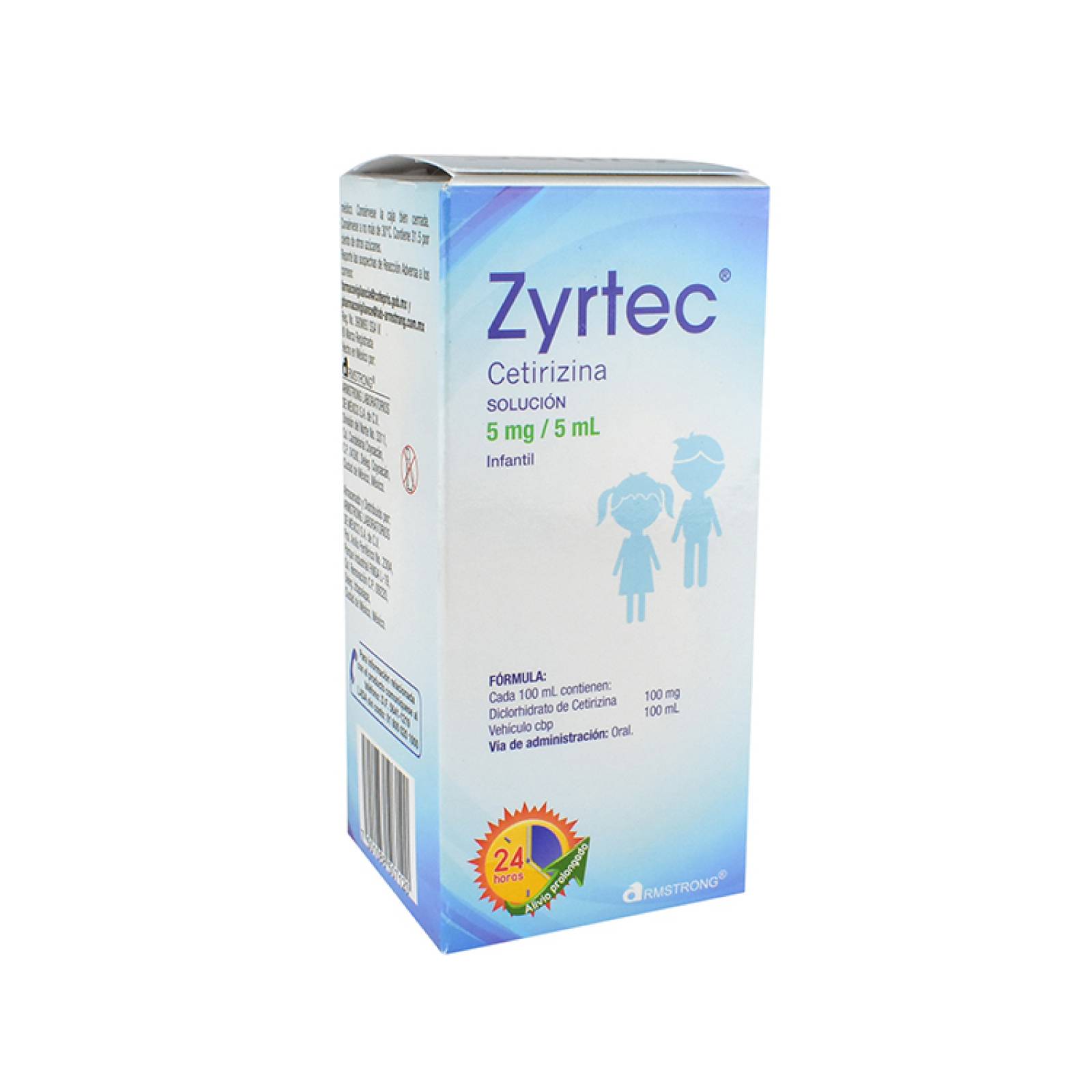 Zyrtec Infantil 5/5 Mg/ml 1 Frasco Solucion 100 Ml