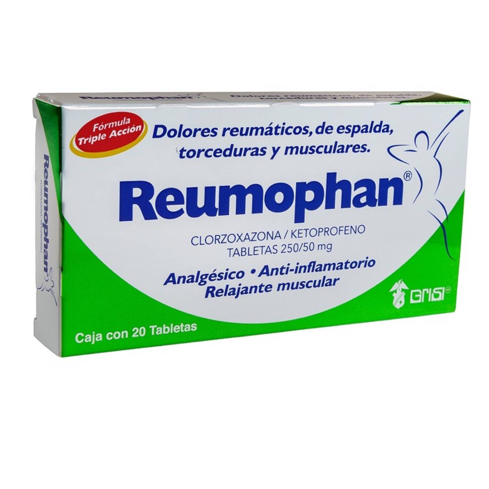 Reumophan 50 Mg Caja 20 Tabletas