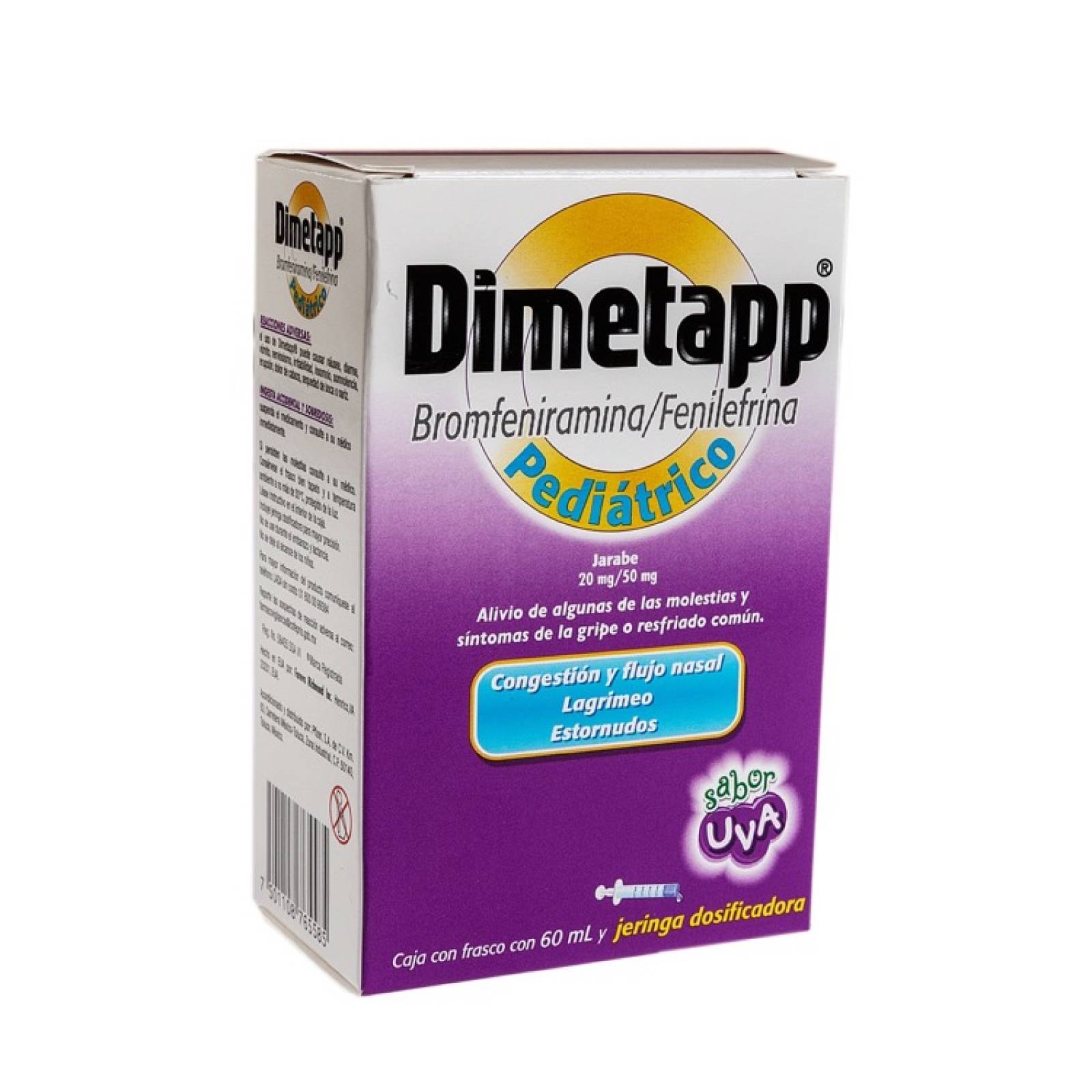 Dimetapp Ped 1 Frasco Jarabe 60 Ml