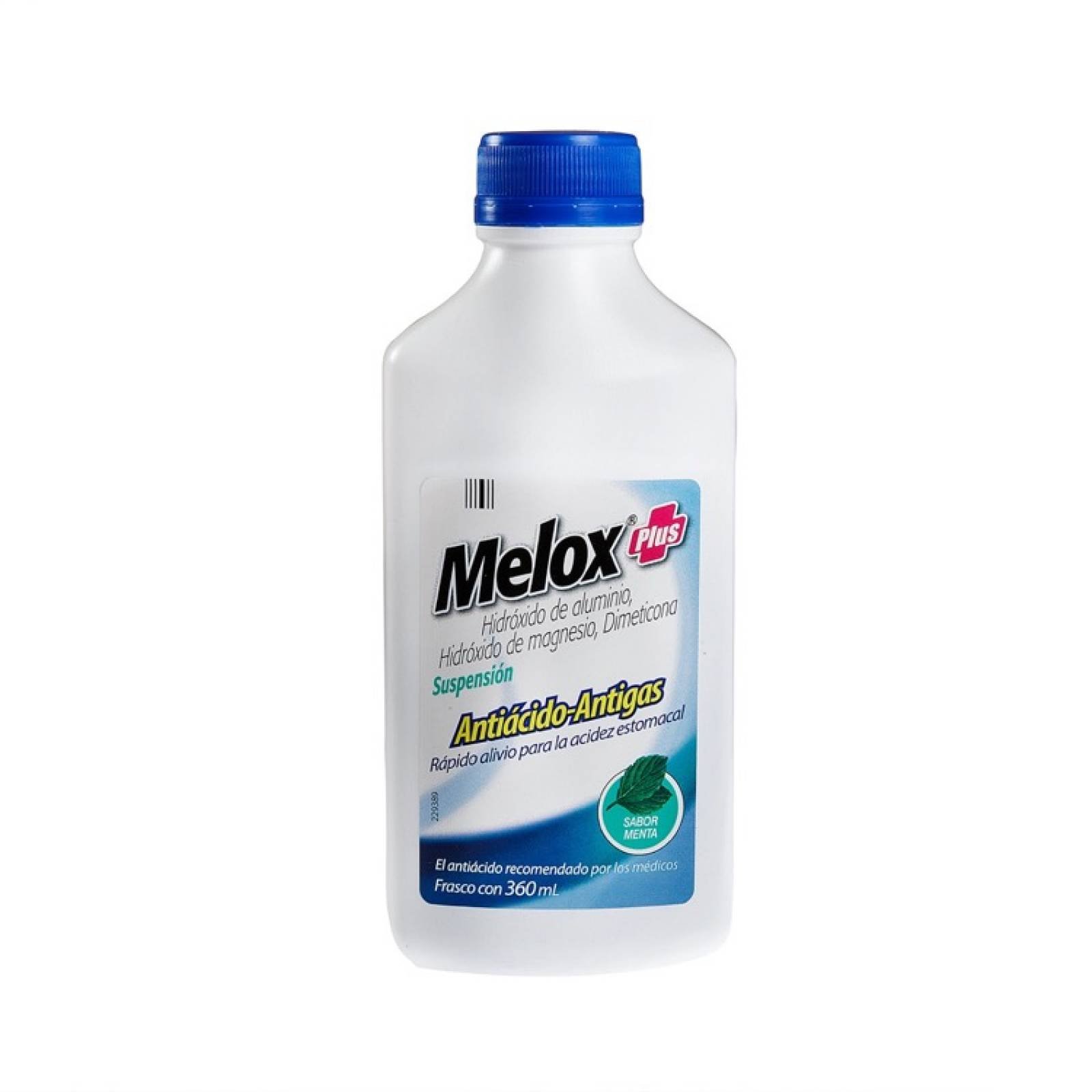 Melox Plus Menta 200 Mg 1 Frasco Suspension 360 Ml