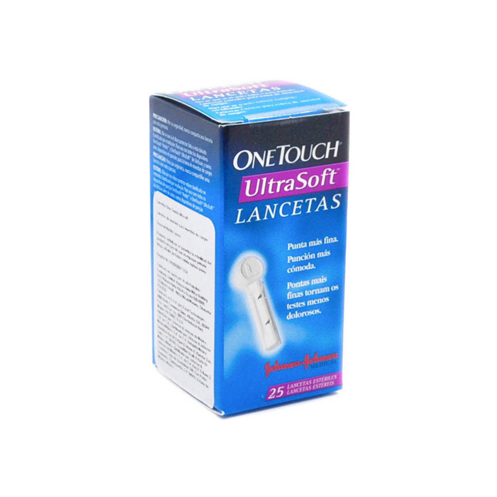 Lancetas One Touch Ultra Soft Con 1 Caja 25 Piezas