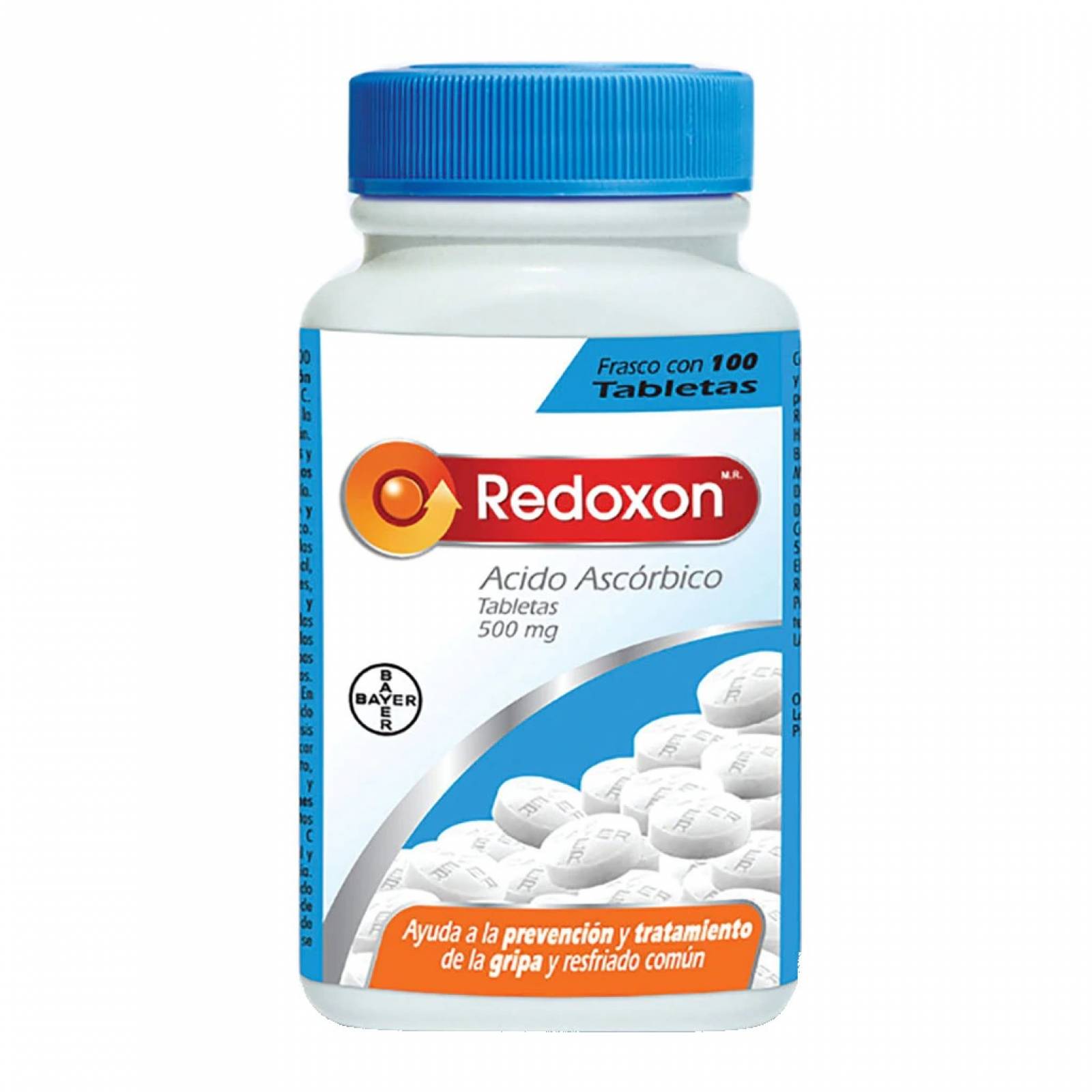 Redoxon Oral 500mg 100 Tabletas Ácido Ascórbico Vitamina C