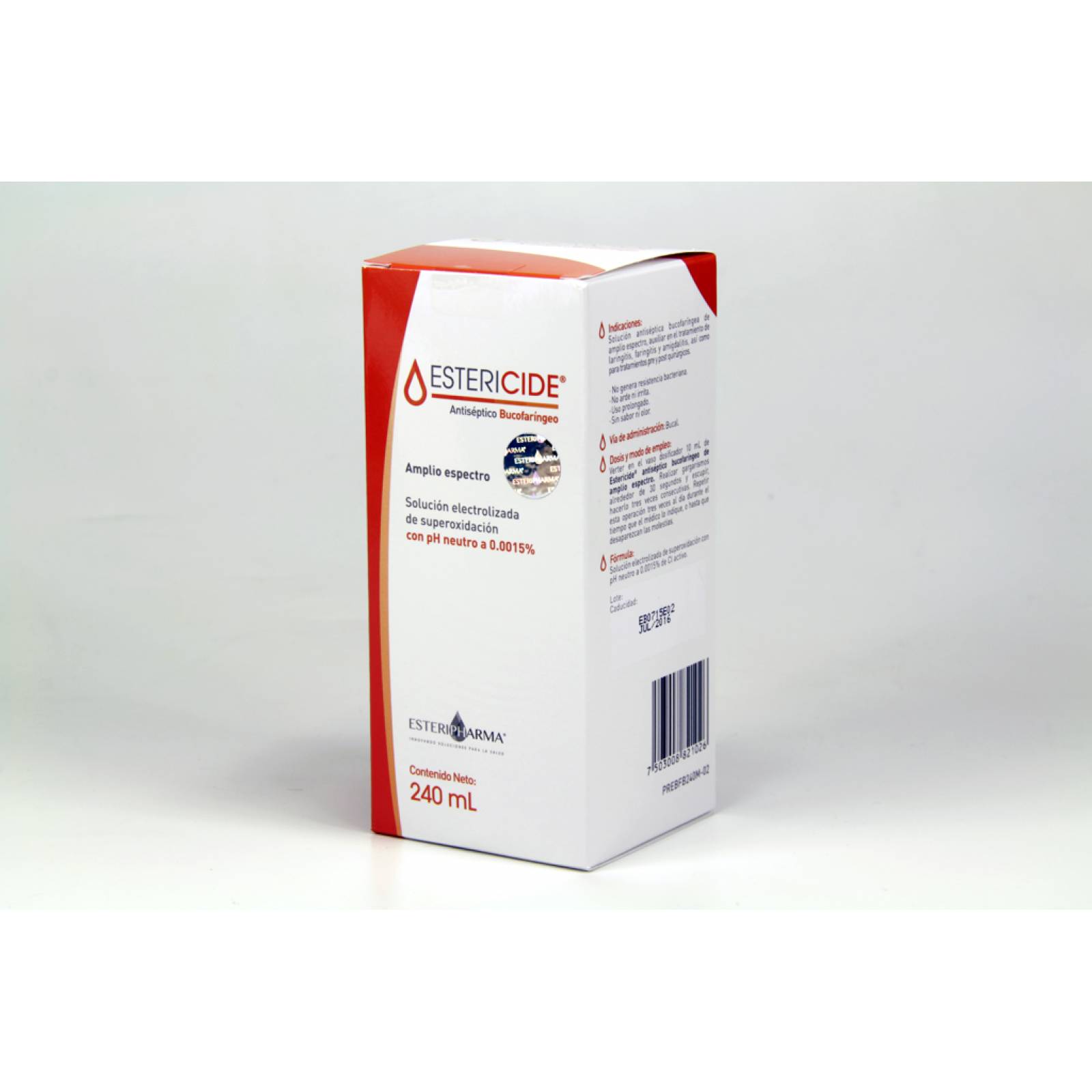 ESTERICIDE BUCOFARINGEO 240 ML 1 FRASCO SOLUCION