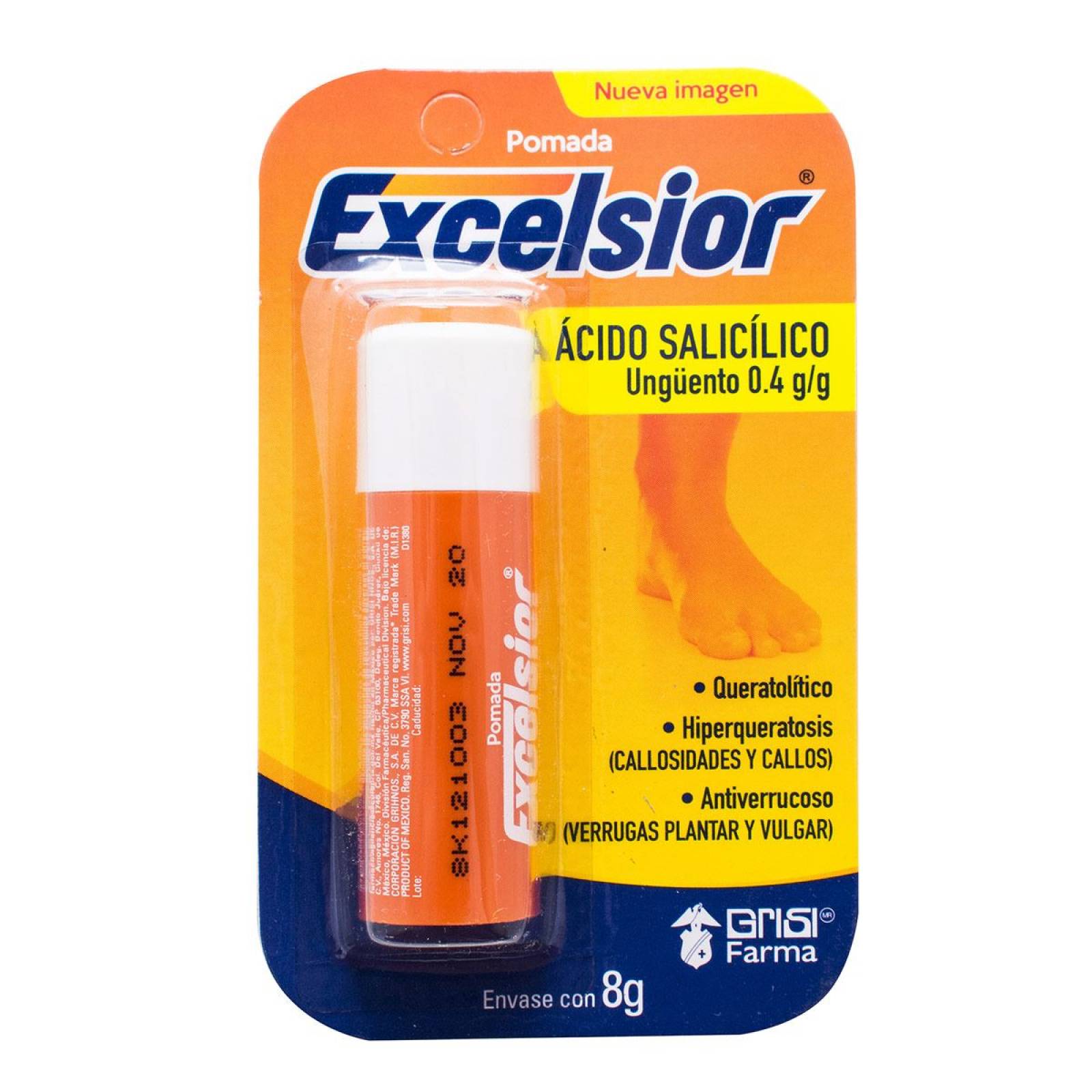 EXCELSIOR POMADA TUBO APLICADOR 8G