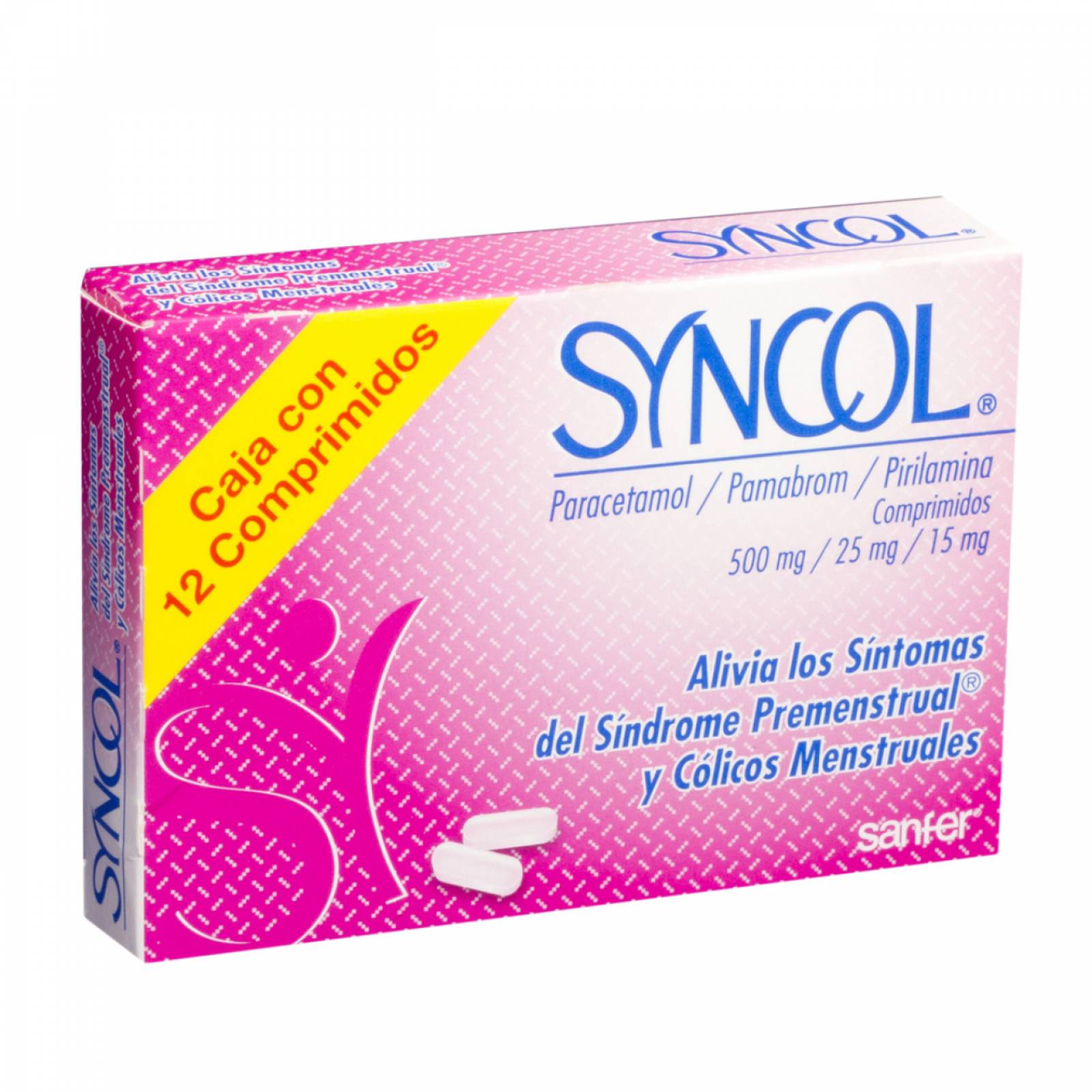 SYNCOL CAJA CON 12 COMPRIMIDOS