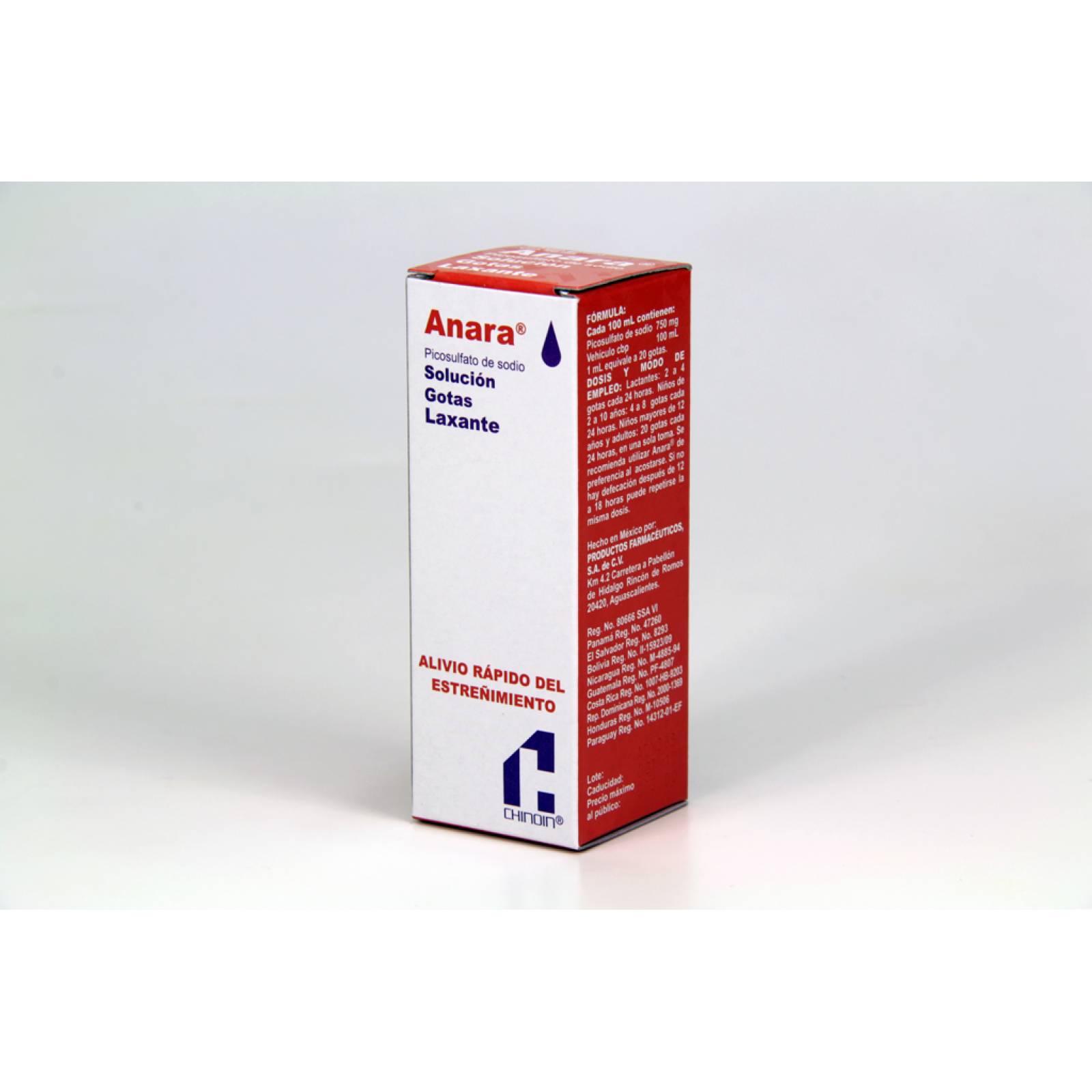 ANARA SOLUCIÓN 7.5MG/ML GOTAS LAXANTES FRASCO 20ML