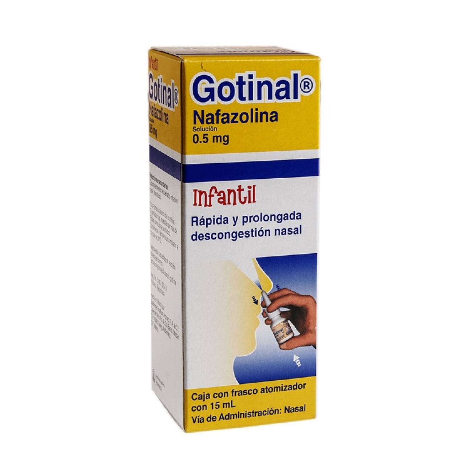 Gotinal Device GOTINAL INFANTIL SOLUCIÓN 0.5MG FRASCO ATOMIZADOR 15ML