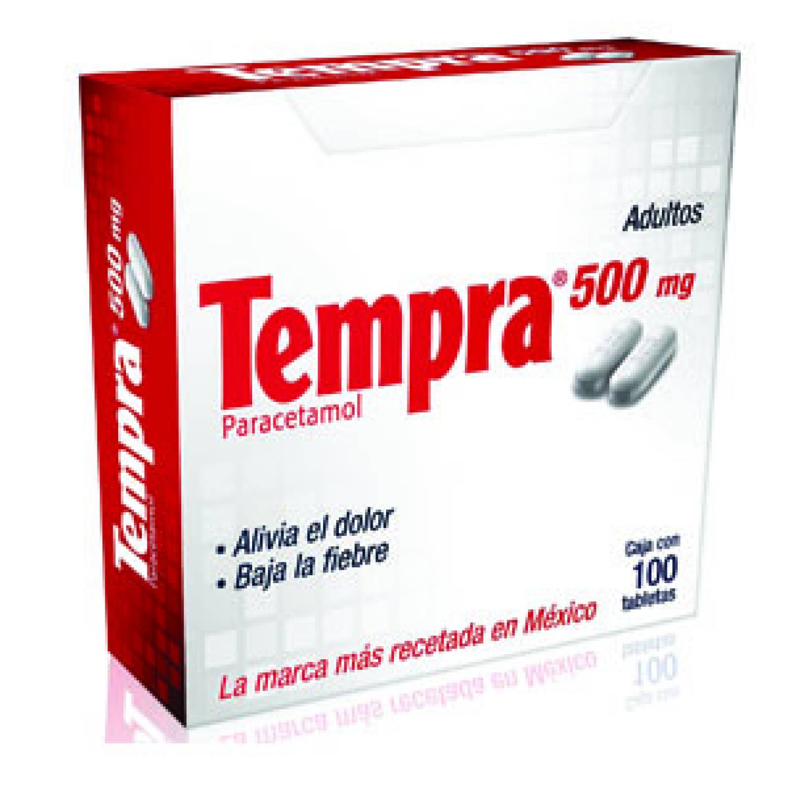 TEMPRA 500 MG CAJA 100 CAPSULAS