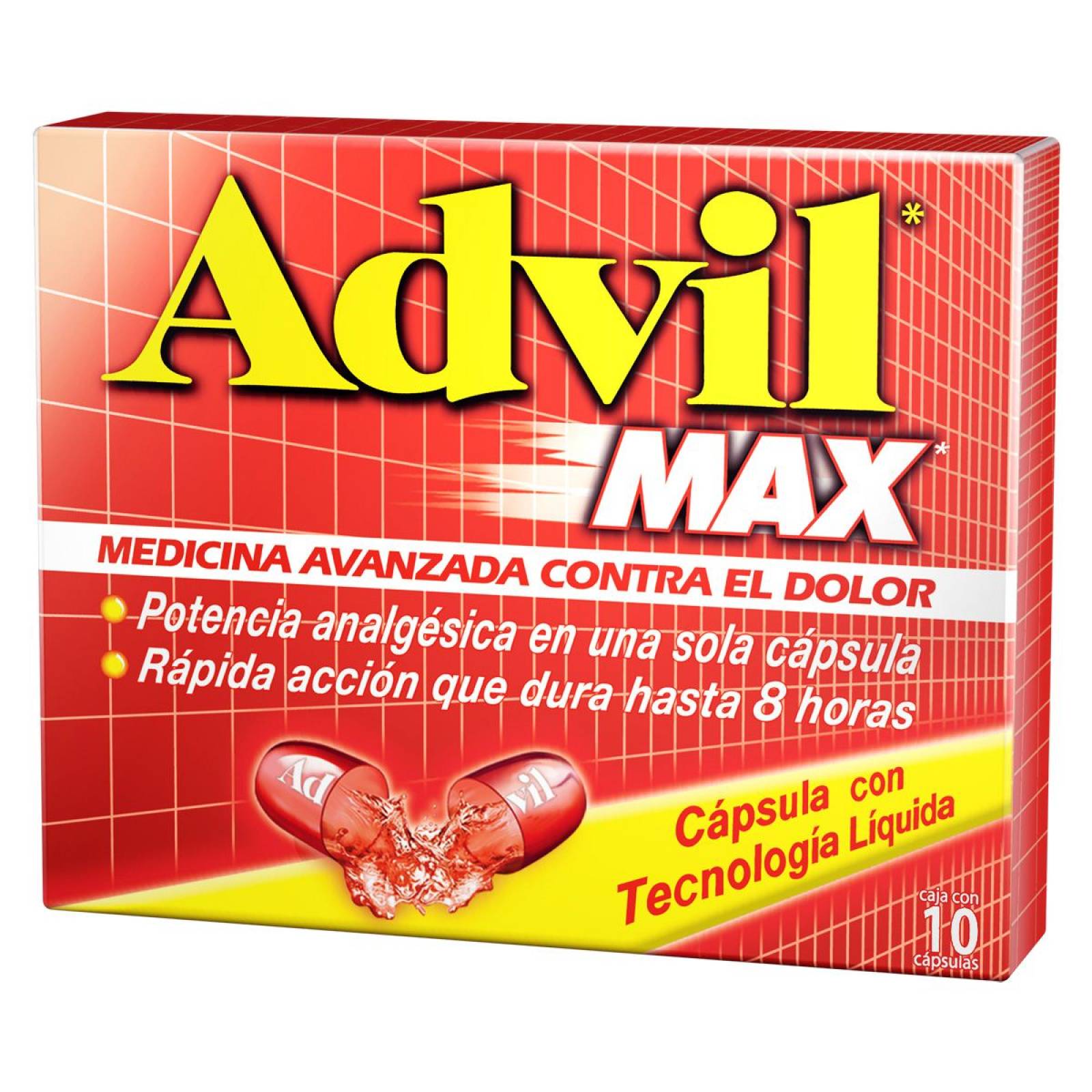 ADVIL MAX 400 MG CAJA 10 CAPSULAS