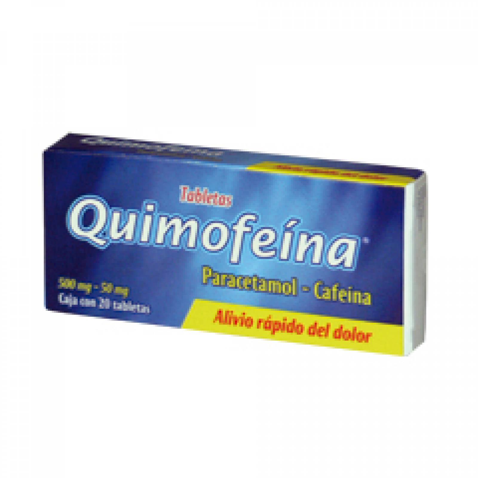 QUIMOFEÍNA 500/50MG CAJA 20 TABLETAS