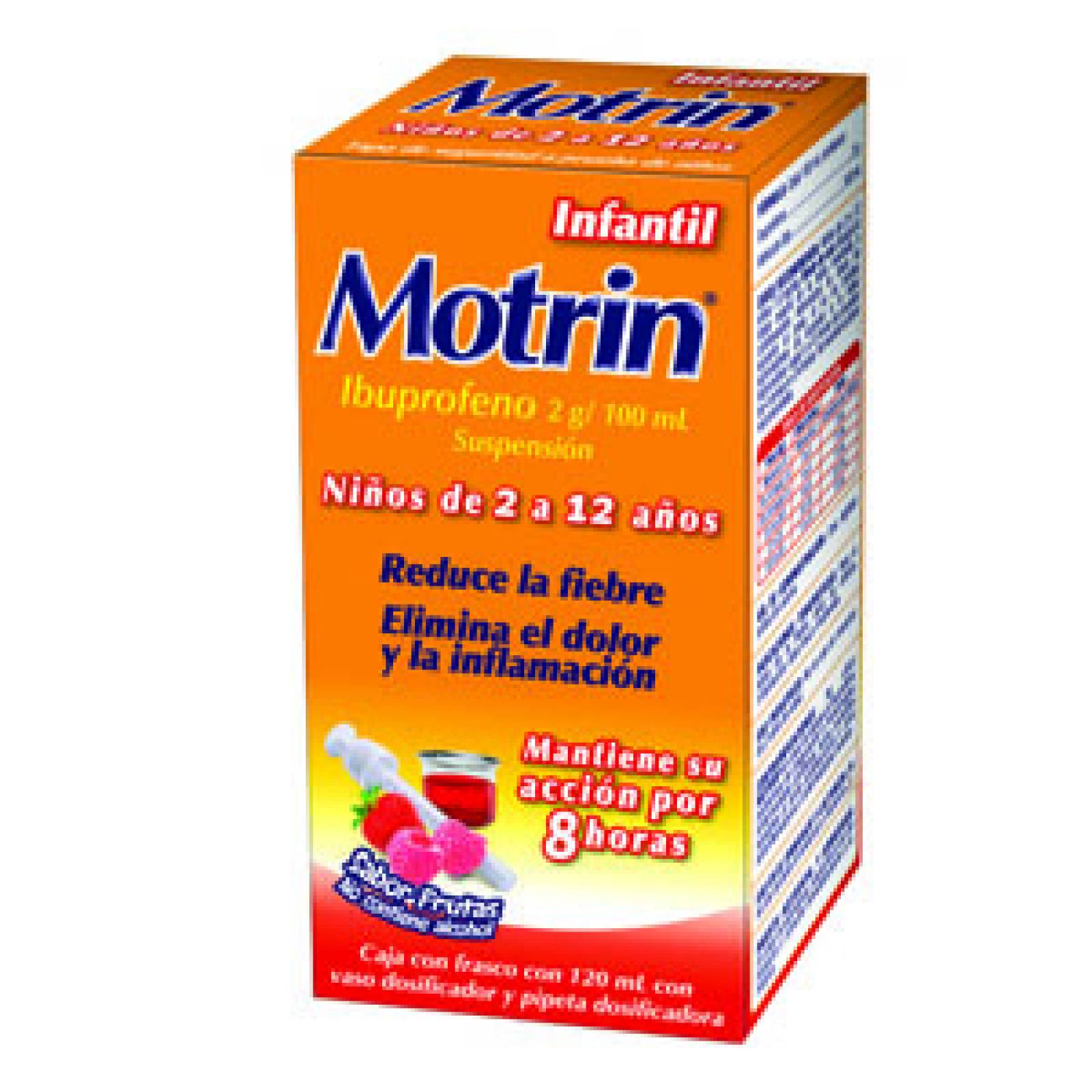 MOTRIN INFANTIL SUSPENSIÓN SABOR FRUTAS 120ML