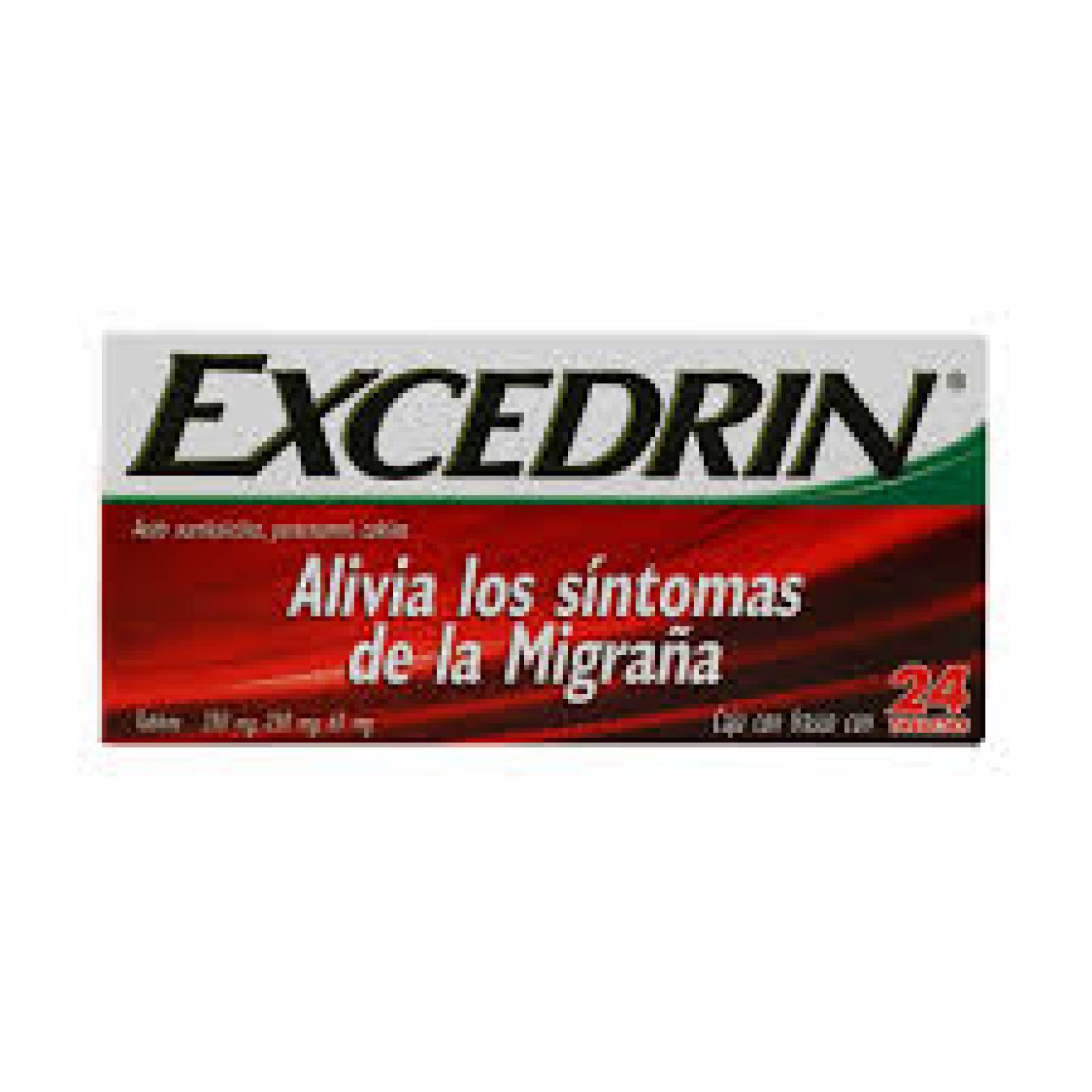 EXCEDRIN MIGRAÑA 24 TABLETAS.