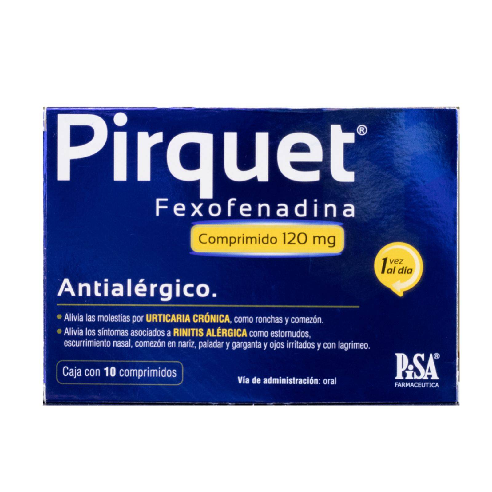 PIRQUET 120MG CAJA CON 10 COMPRIMIDOS