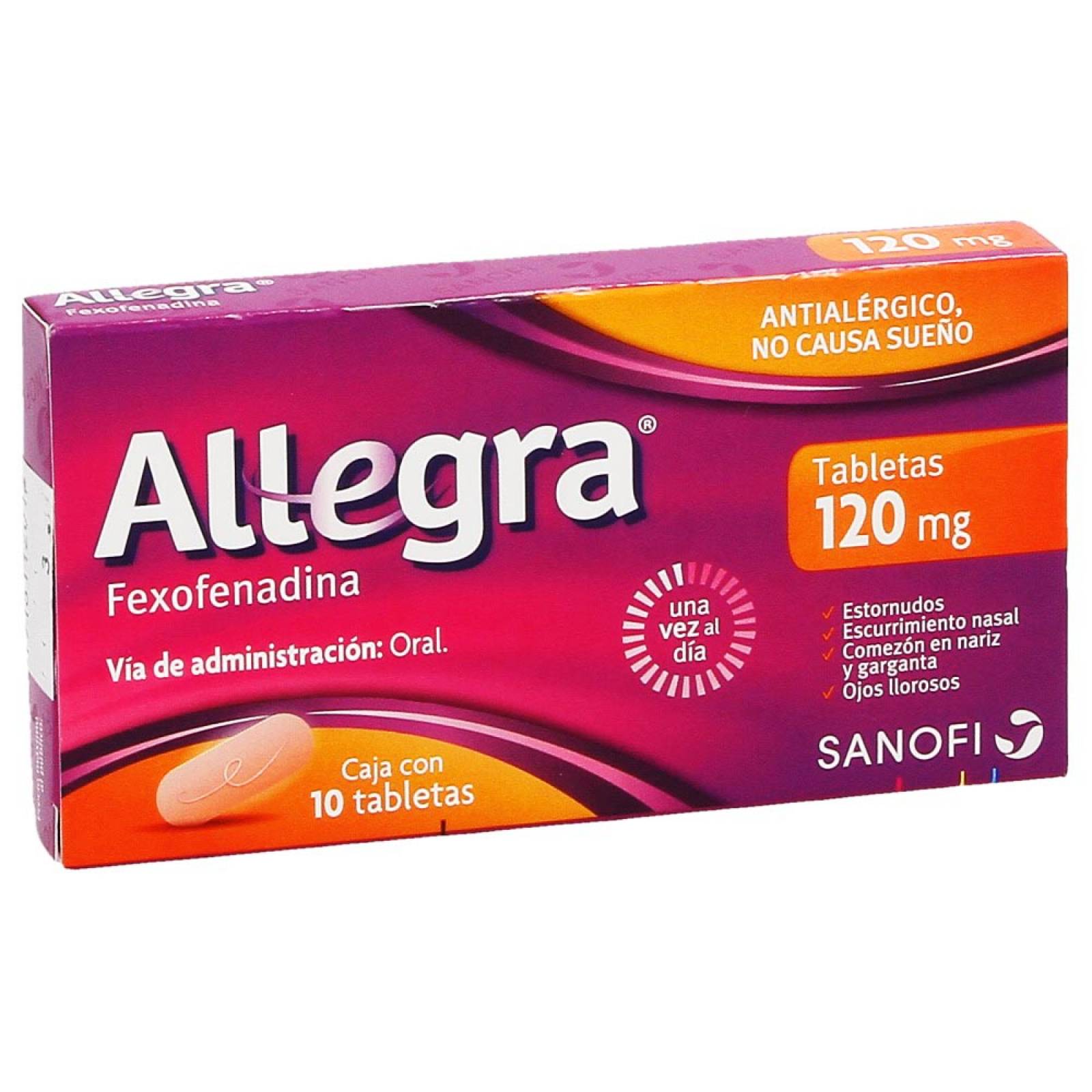 ALLEGRA 120 MG CAJA 10 COMPRIMIDOS